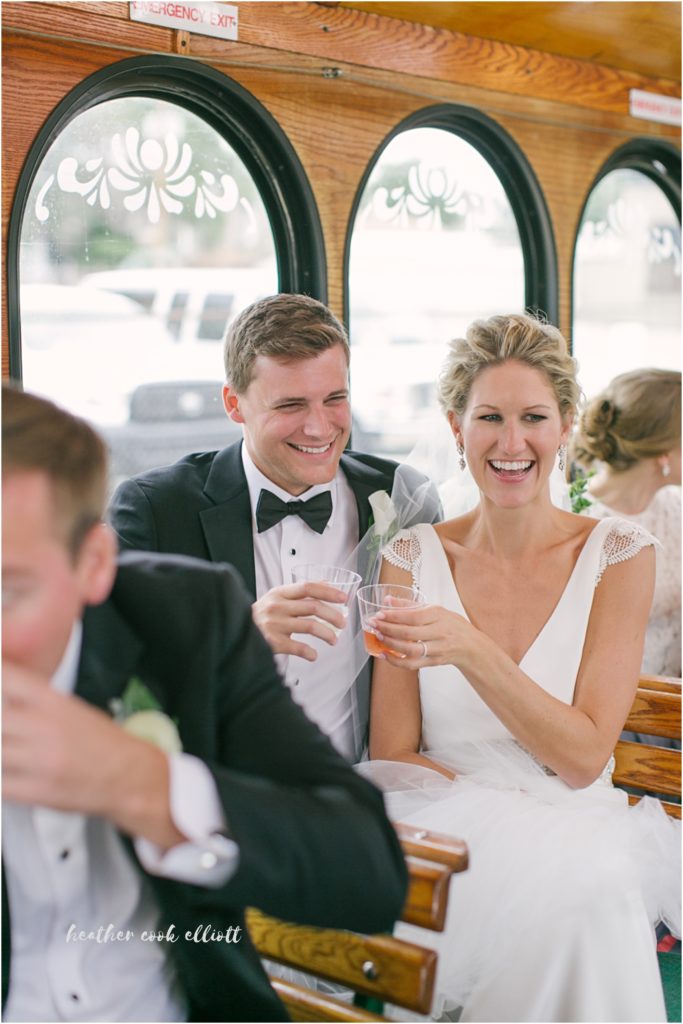Basilica st Josaphat wedding milwaukee trolley