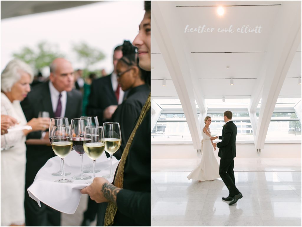 milwaukee art museum modern wedding by the lake