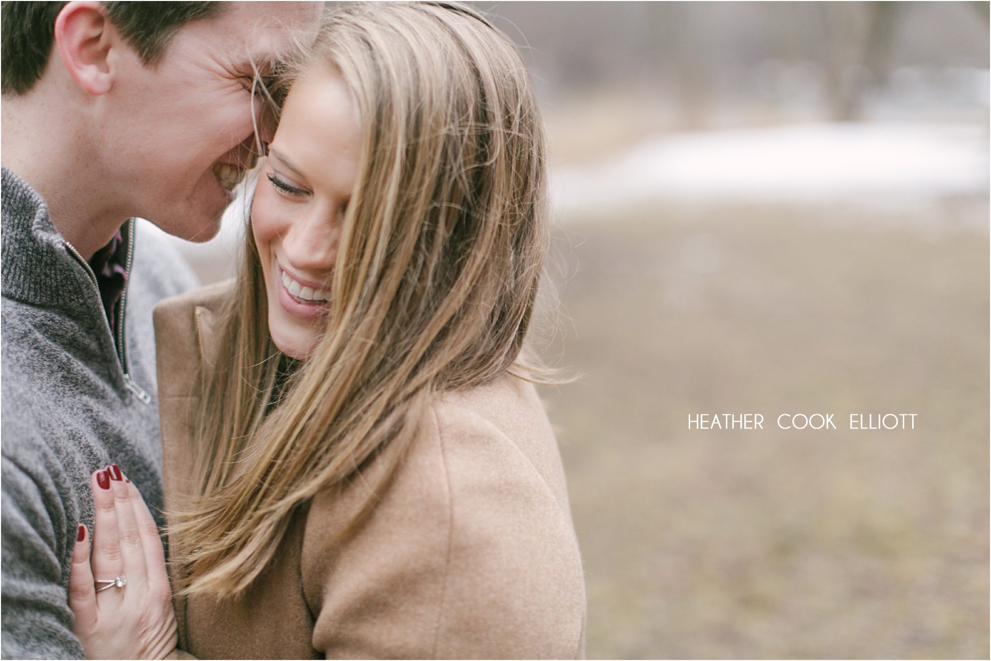 modern winter milwaukee engagement photography