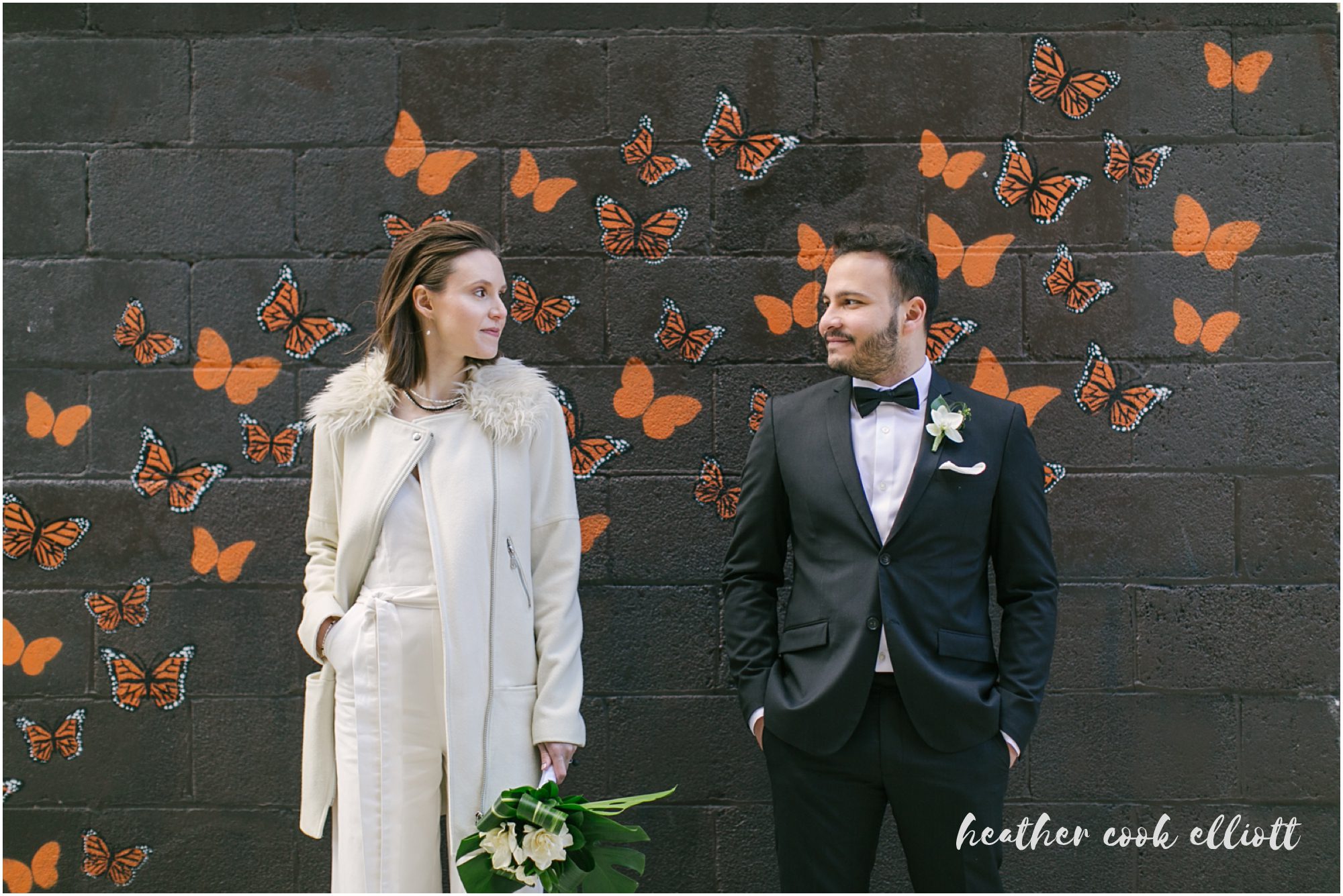 Milwaukee Courthouse Wedding with Reception at Engine Co. 3 and street murals