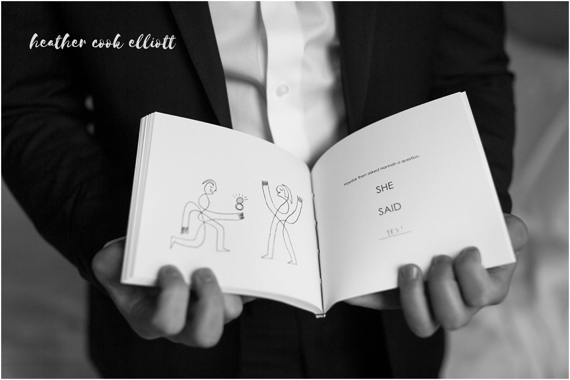 modern Milwaukee courthouse wedding black and white