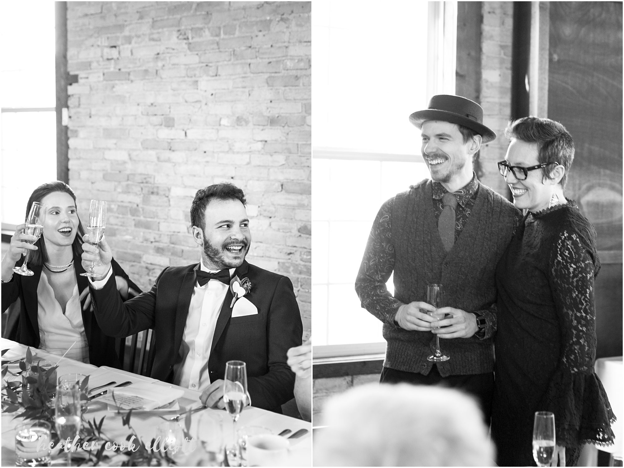 modern engine co. 3 wedding milwaukee black and white