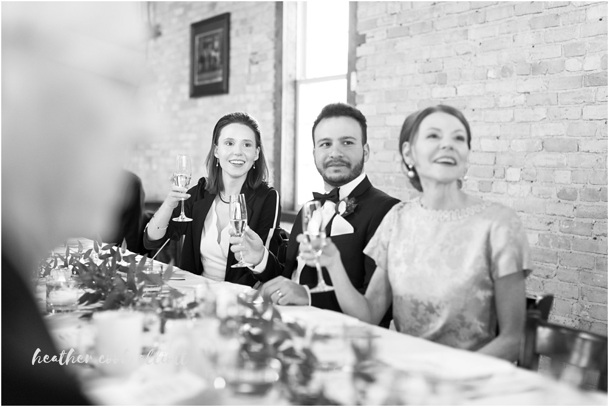 modern engine co. 3 wedding milwaukee black and white