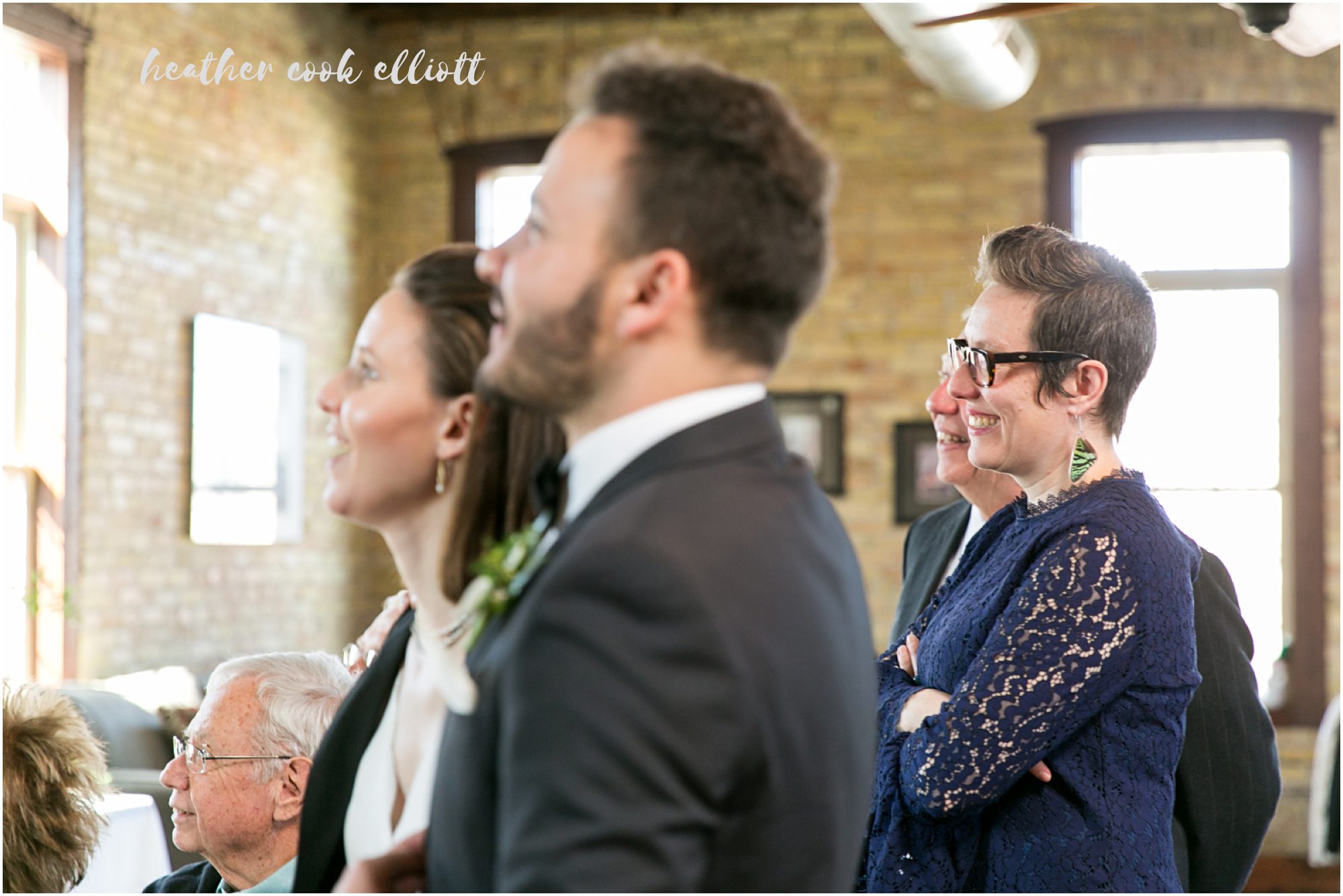 modern milwaukee brunch wedding at engine co. 3 