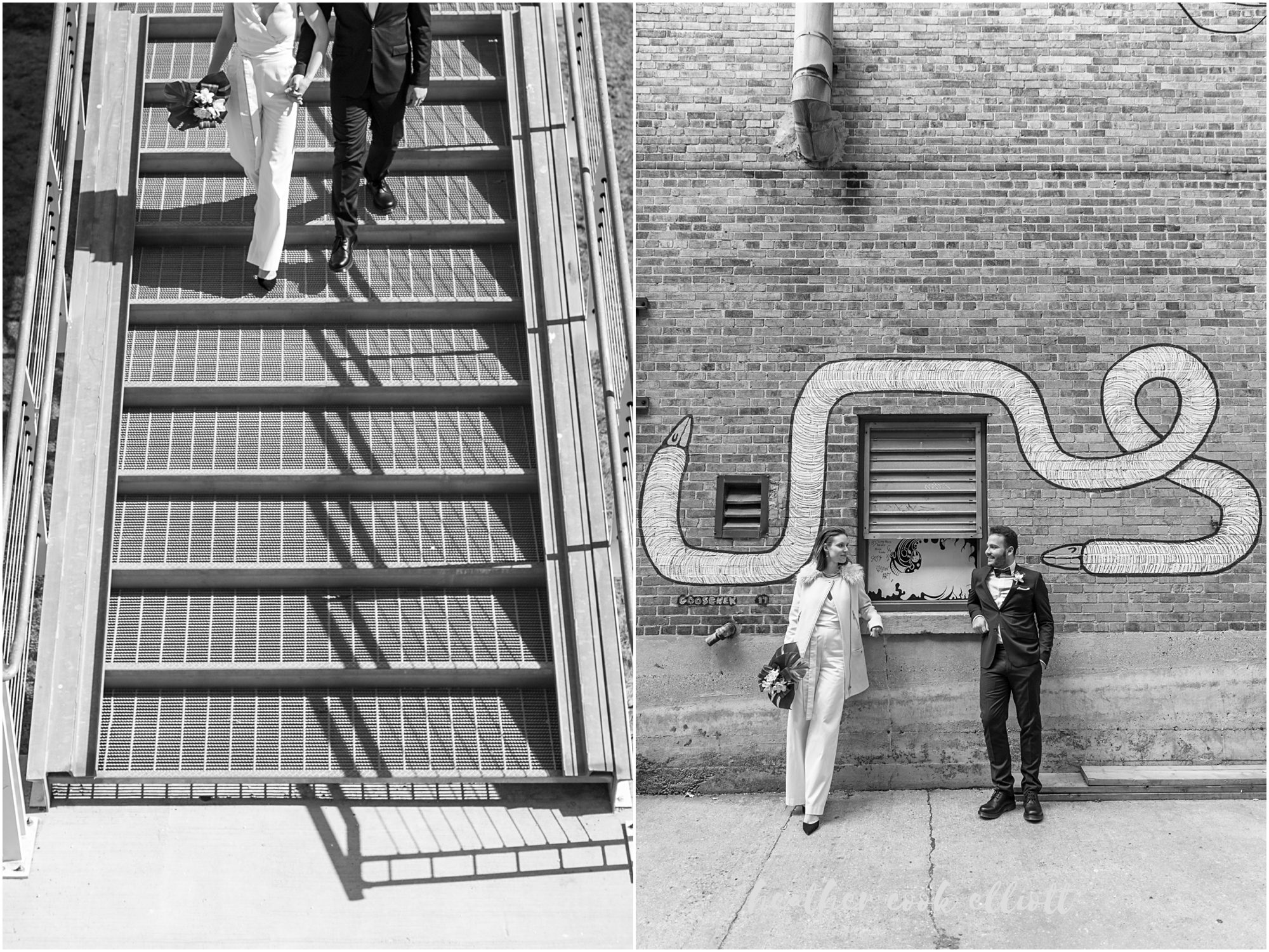 modern milwaukee courthouse wedding architectural wall murals