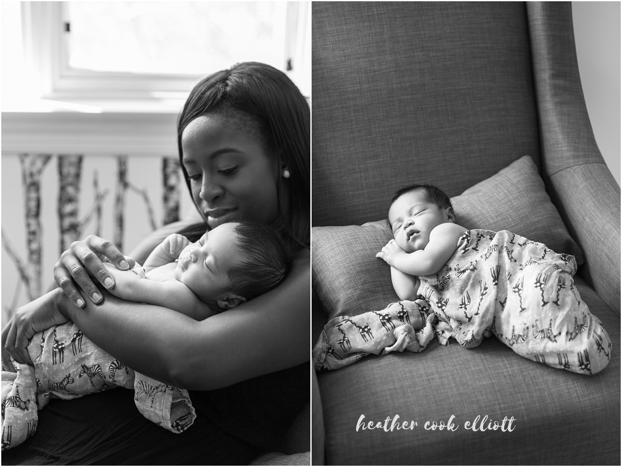 Mequon Wisconsin Newborn Photography at home in natural light