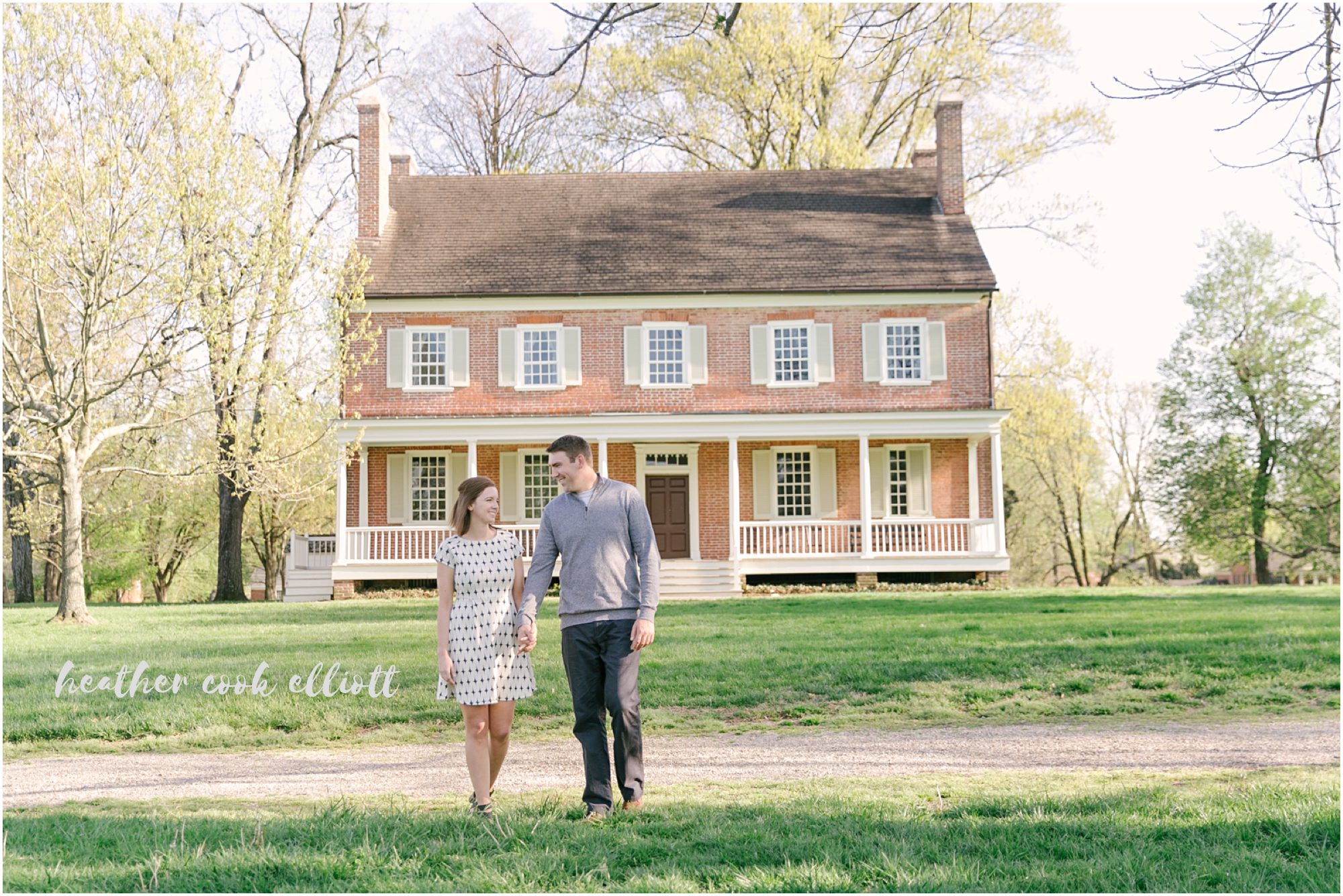 Louisville historic home engagement session