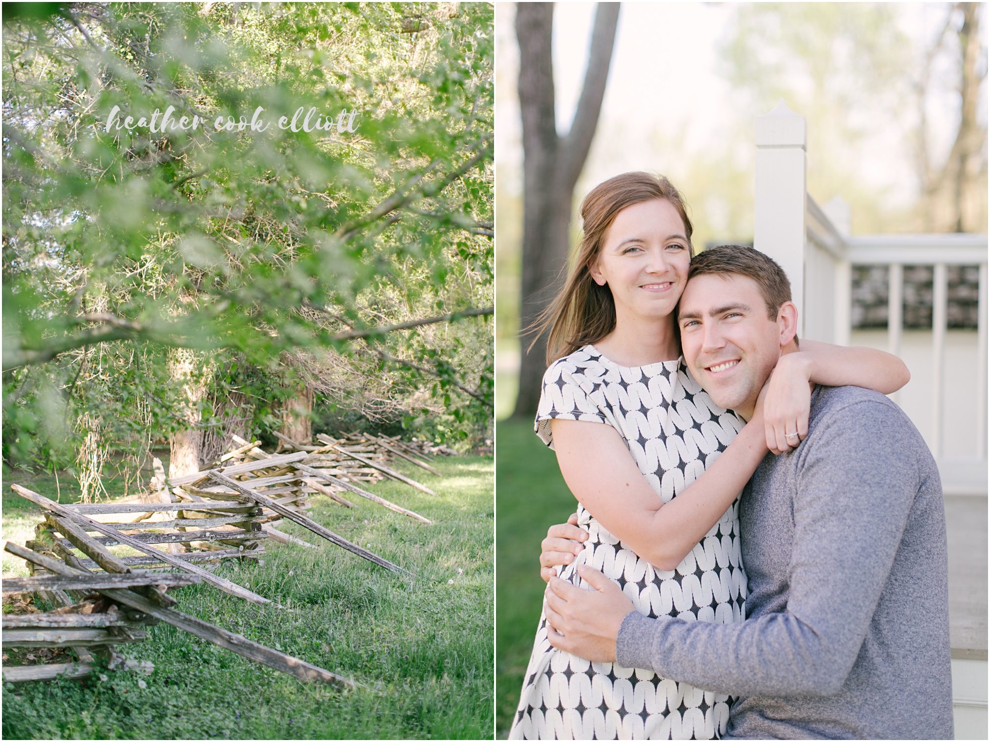 Louisville historic home engagement session