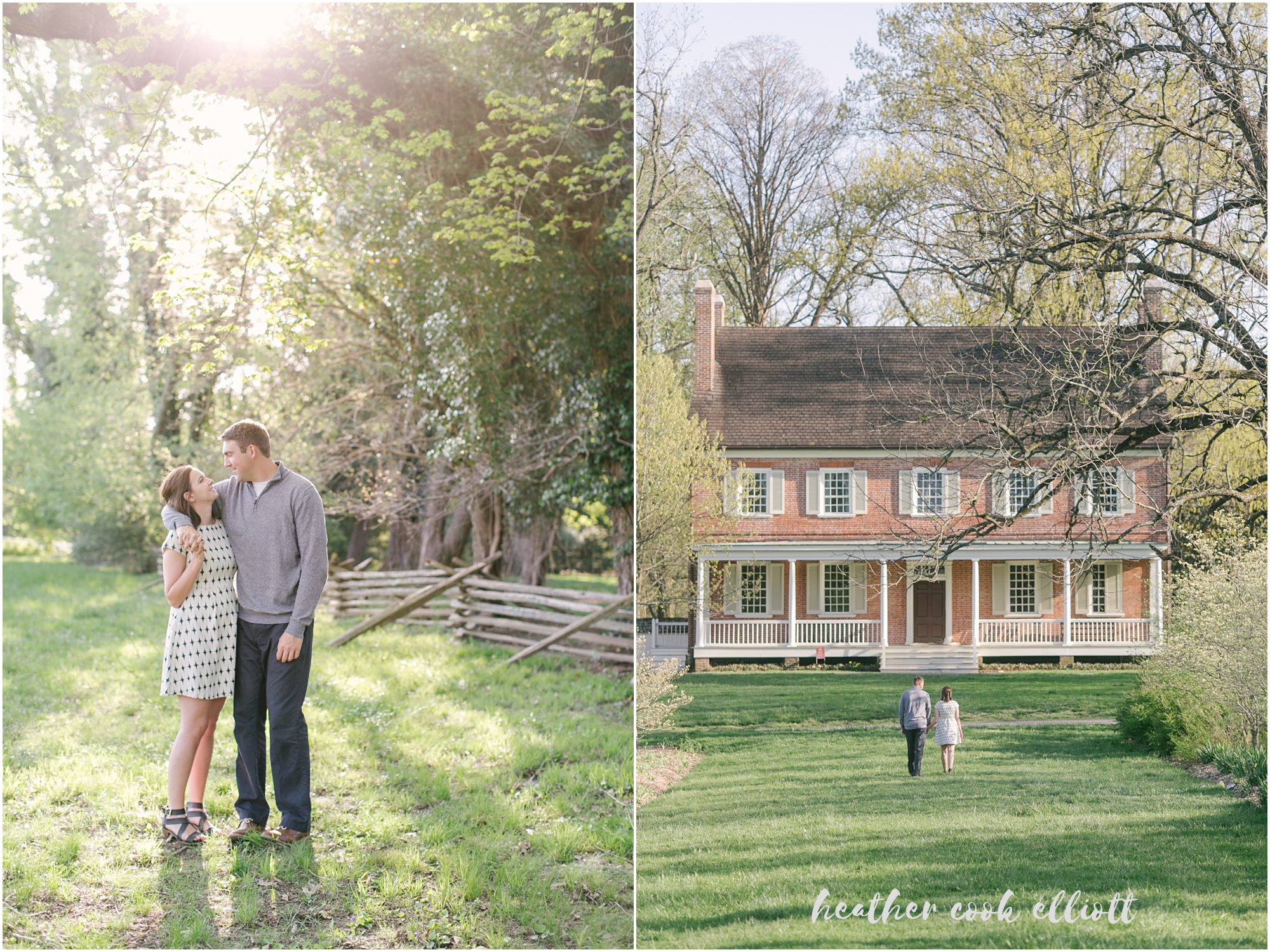 Louisville historic home engagement session
