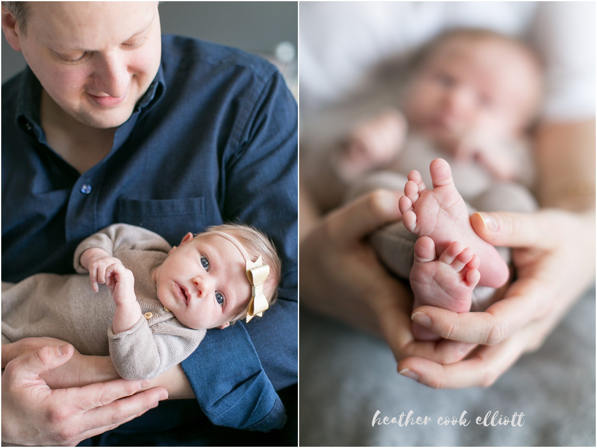 chicago natural light modern newborn photograph