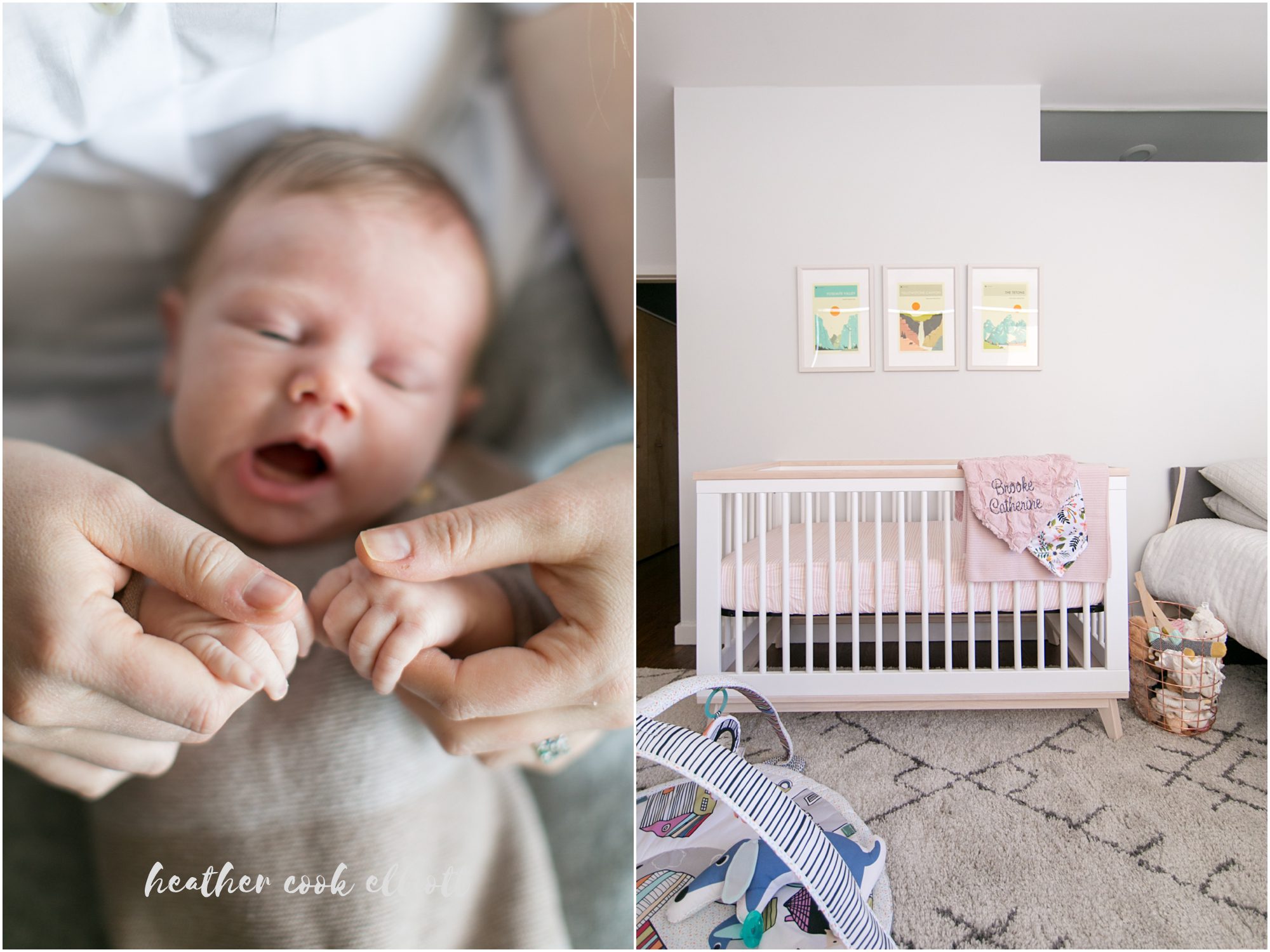 chicago natural light modern newborn photograph