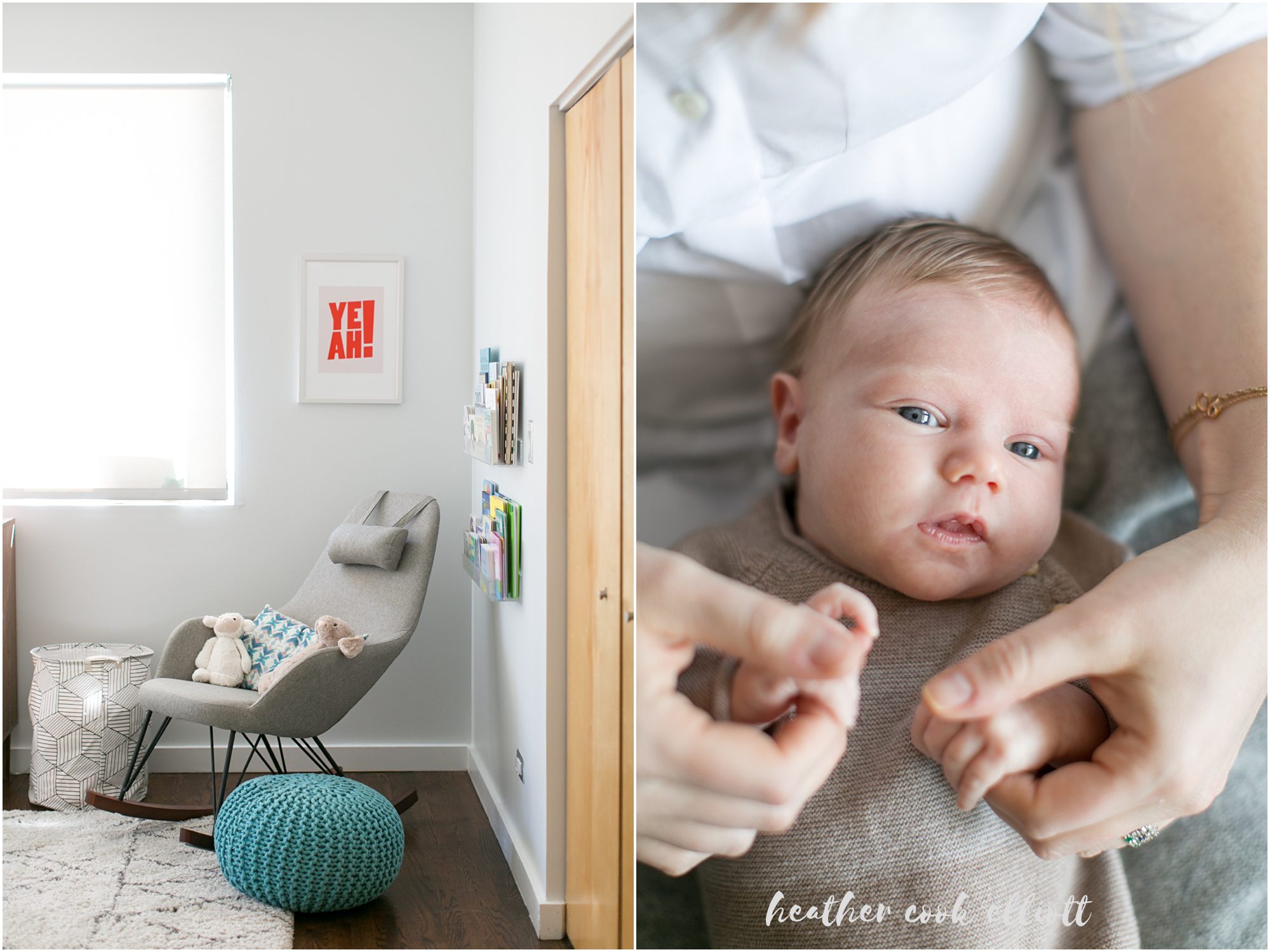 chicago natural light modern newborn photograph