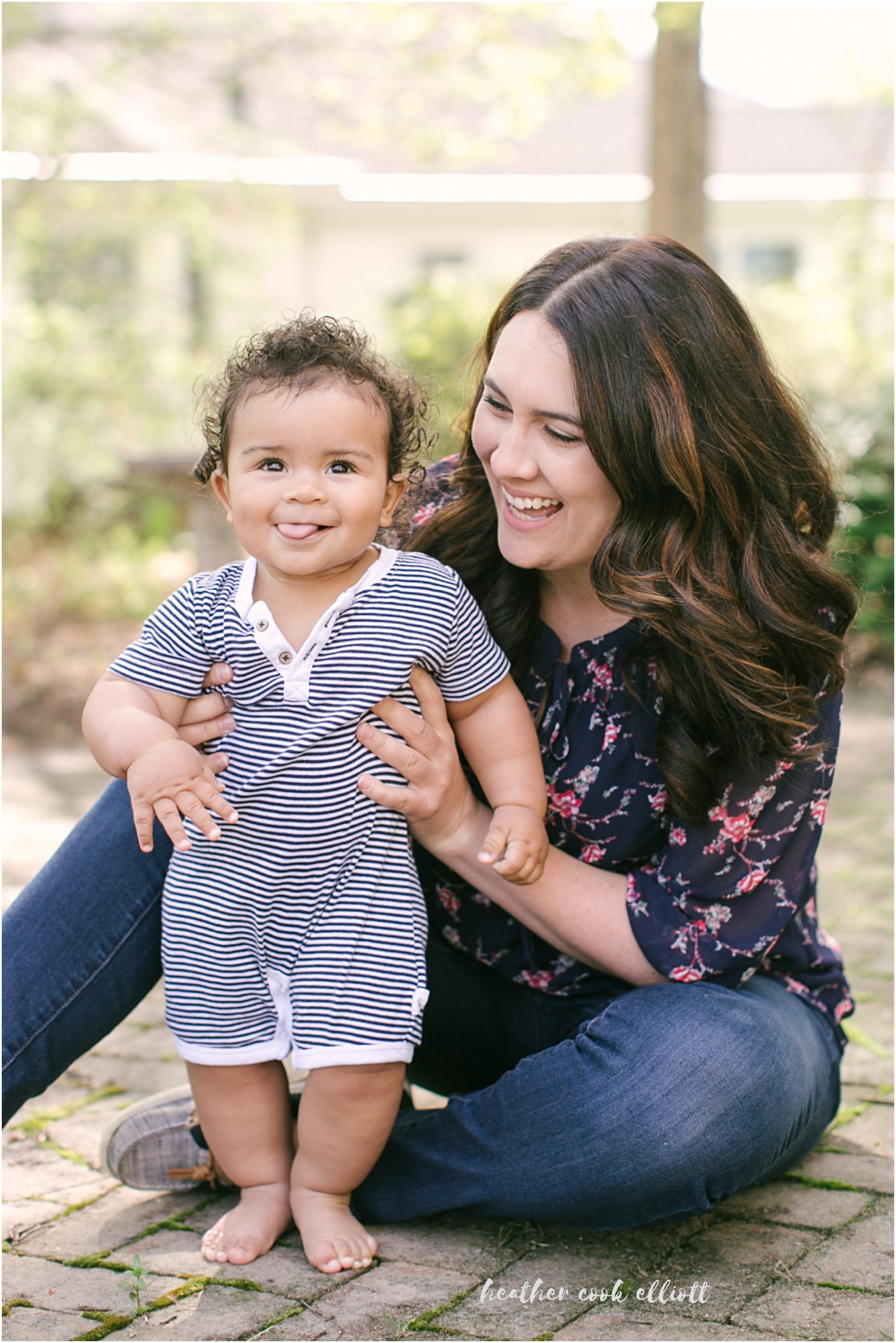 natural light family photography at home