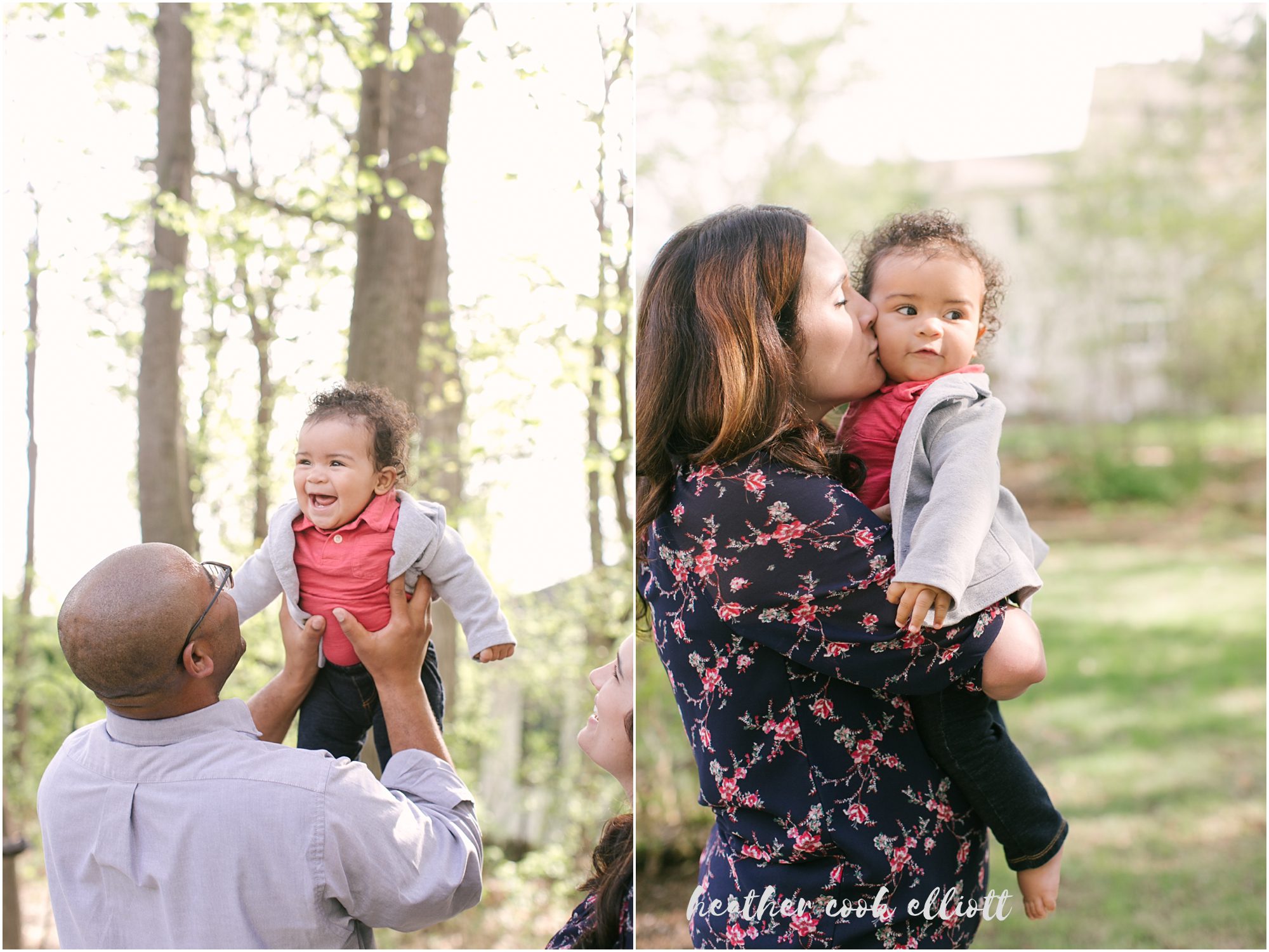 natural light family photography at home