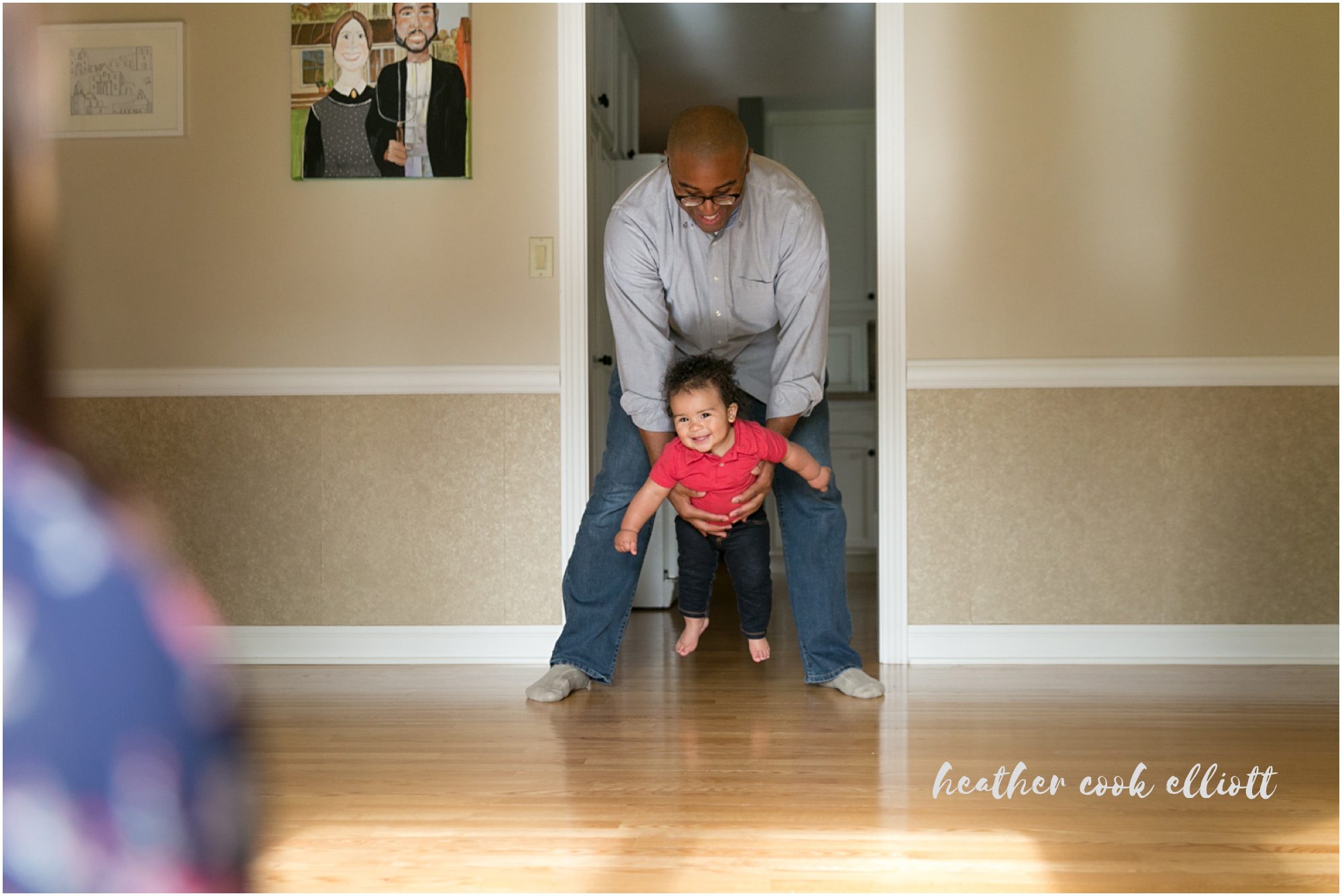 natural light family photography at home
