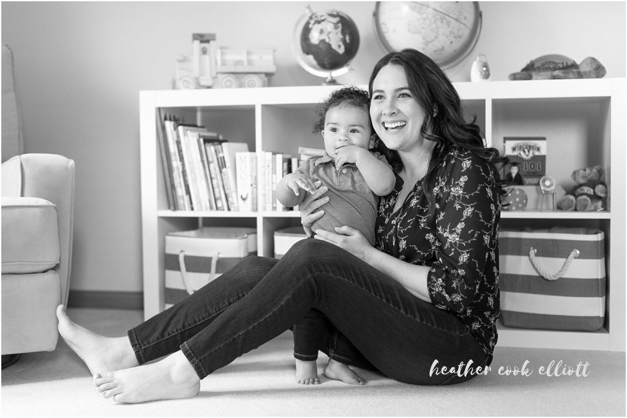 natural light family photography at home