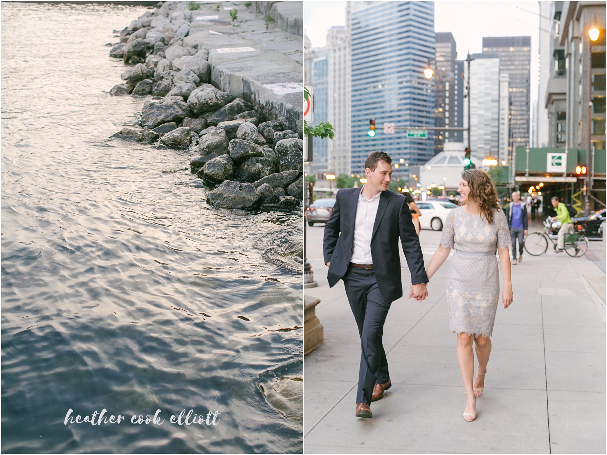 Chicago Sunset Engagement Session