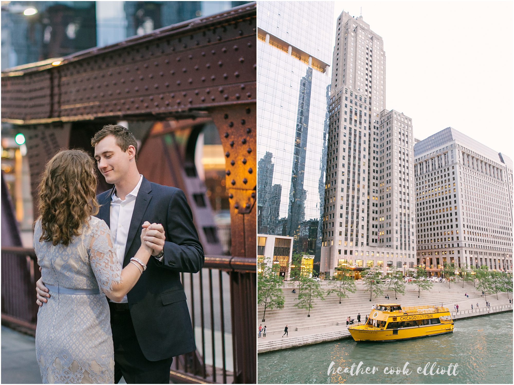 Chicago Sunset Engagement Session