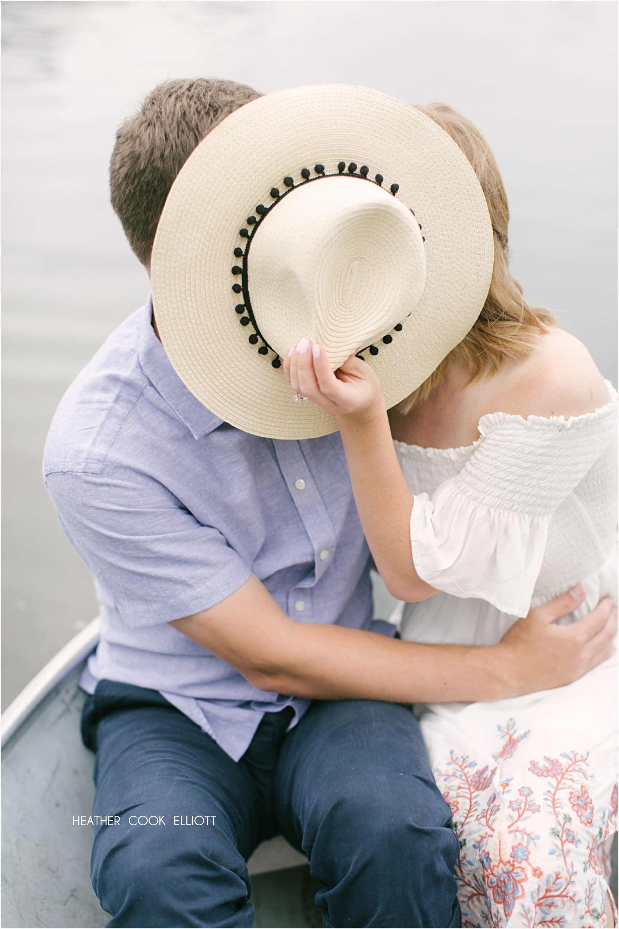 lake geneva wedding rowboat engagement