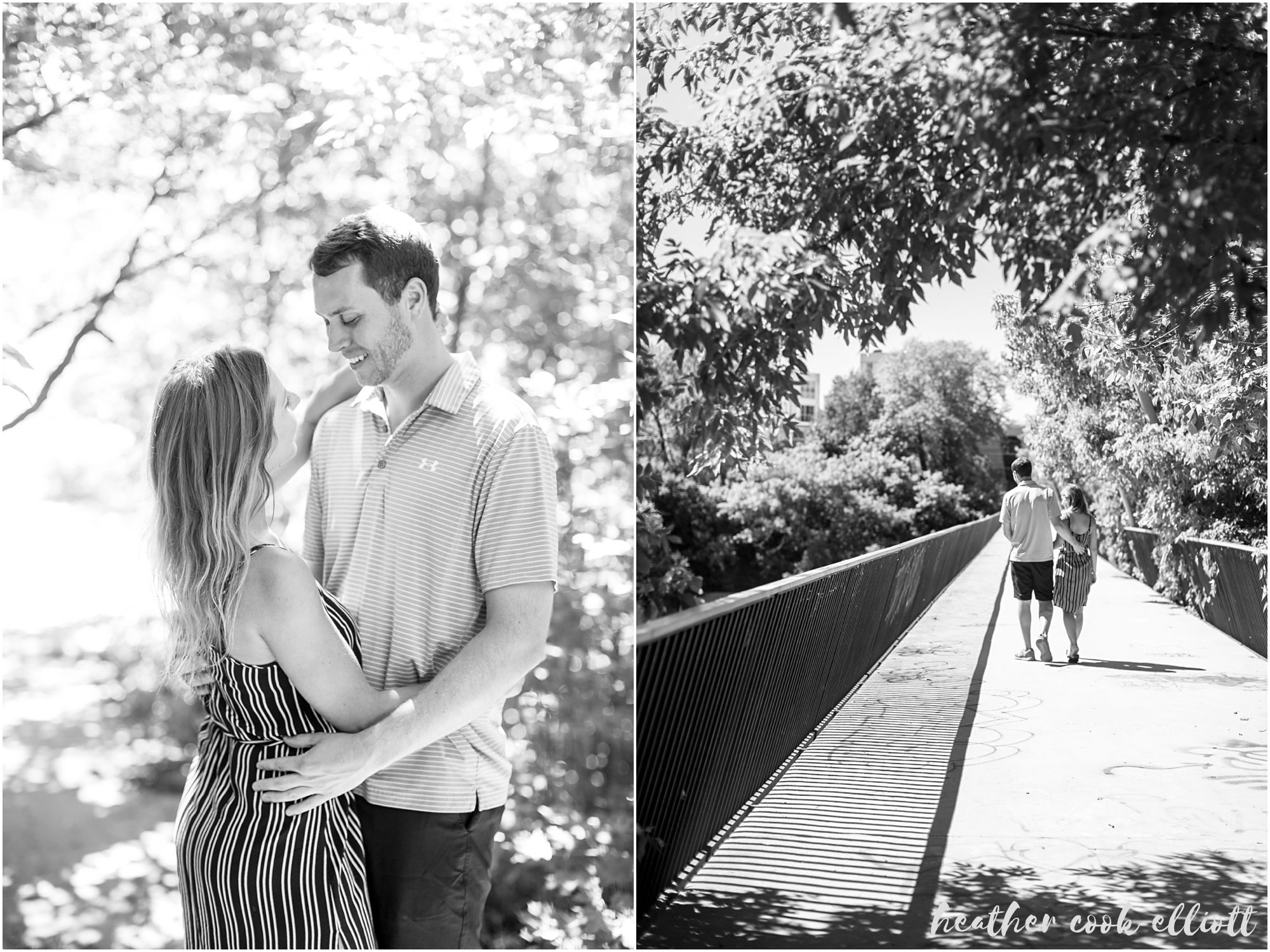 Milwaukee riverside engagement session