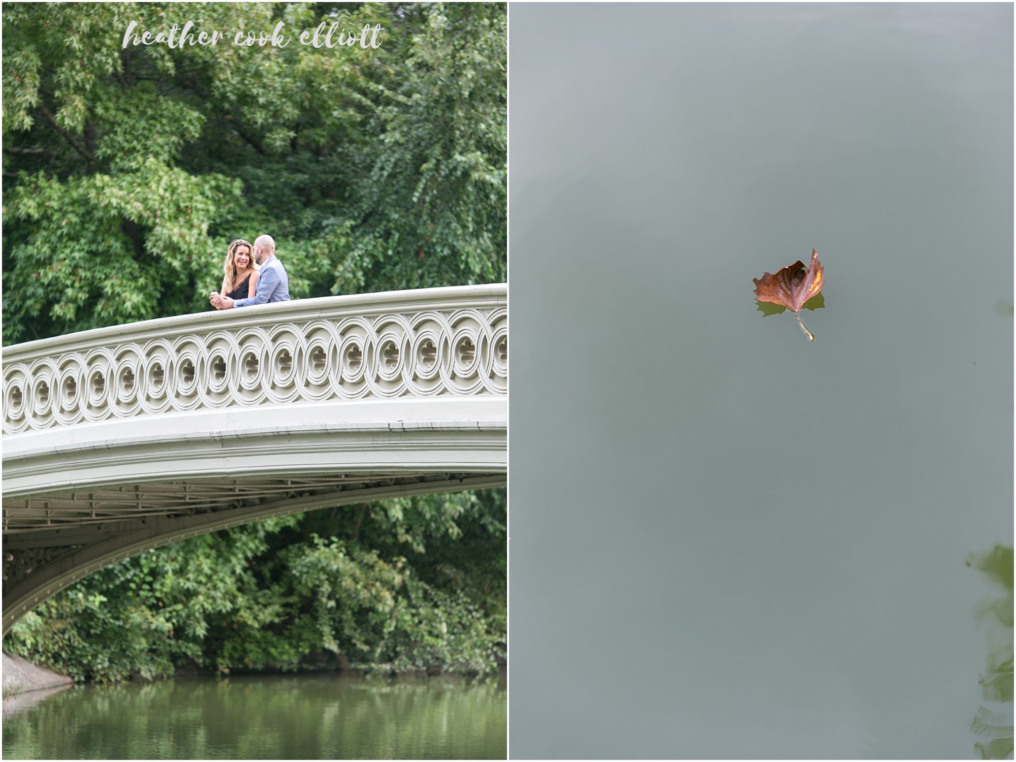 NYC central park engagement session with french bulldog