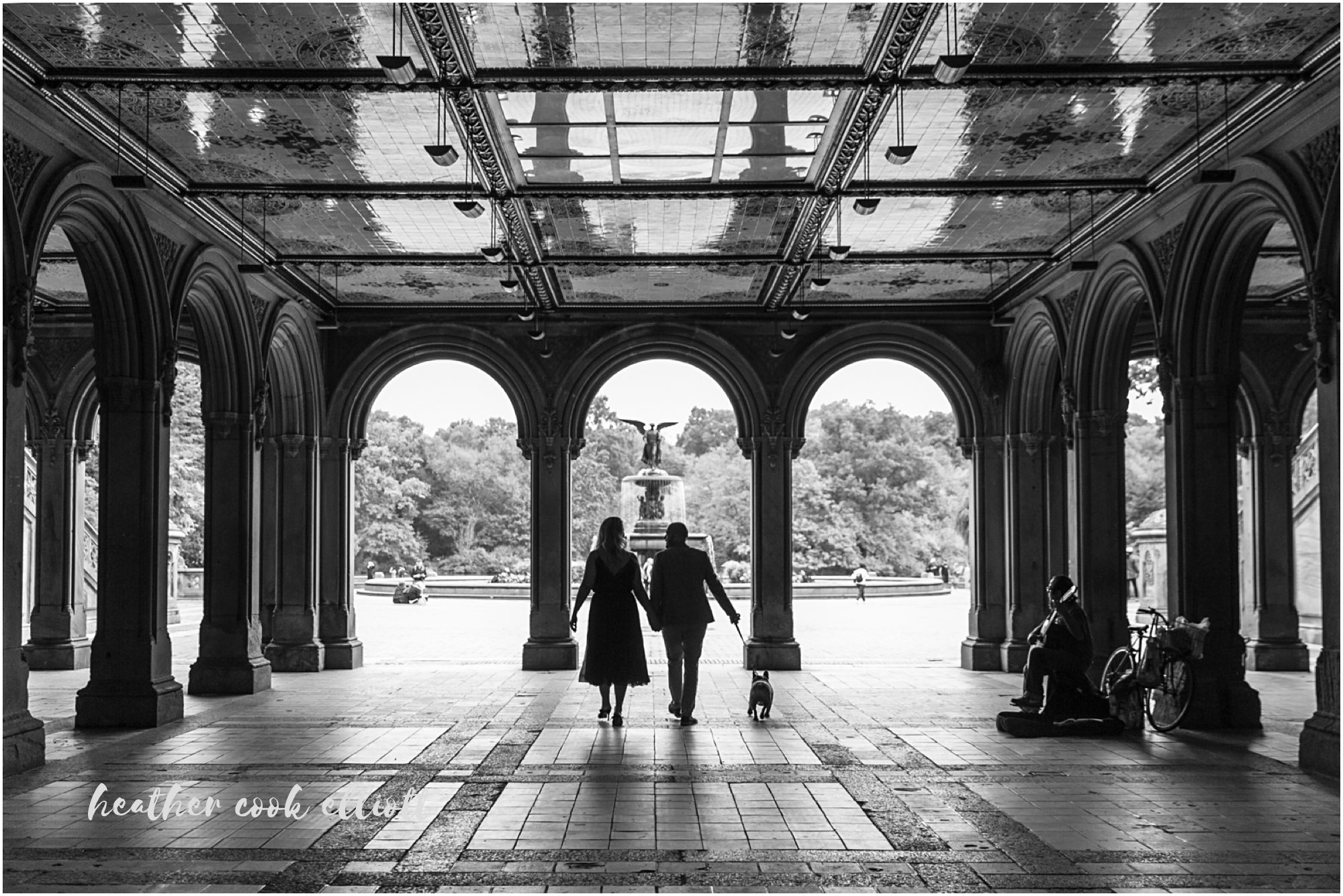 bethesda terrace engagement photography