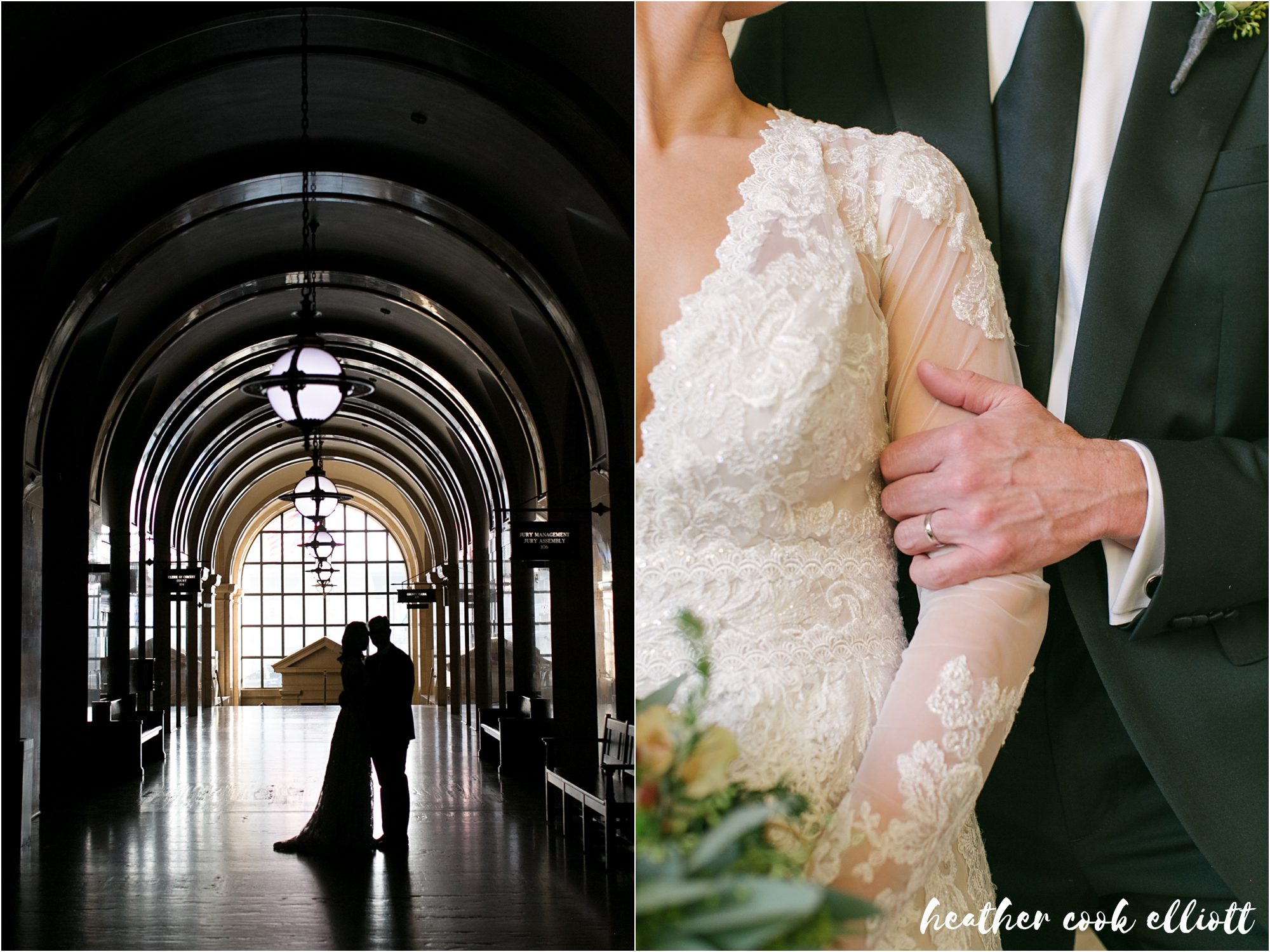 milwaukee courthouse wedding in winter