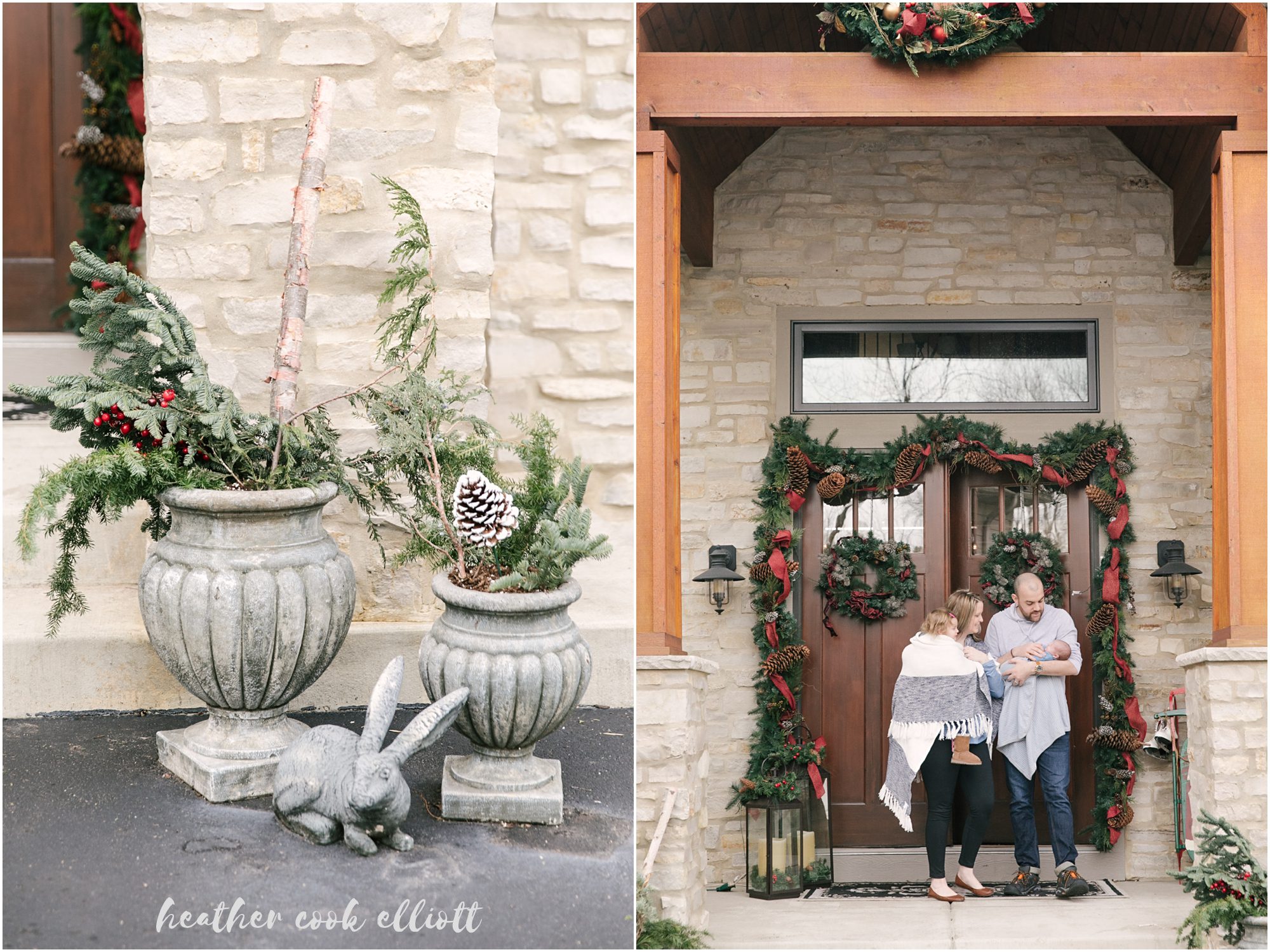 newborn photography at christmas