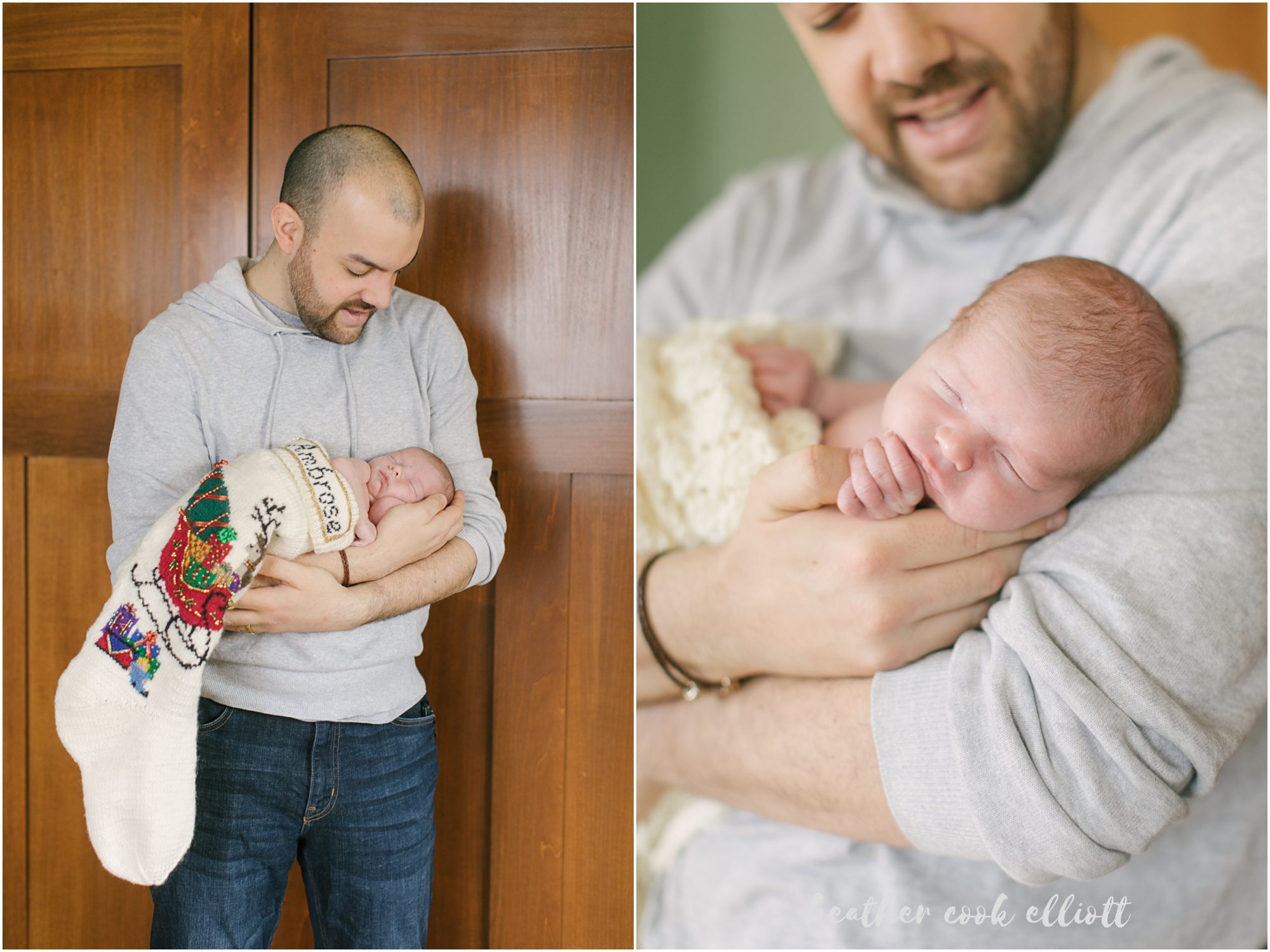 newborn photography at christmas