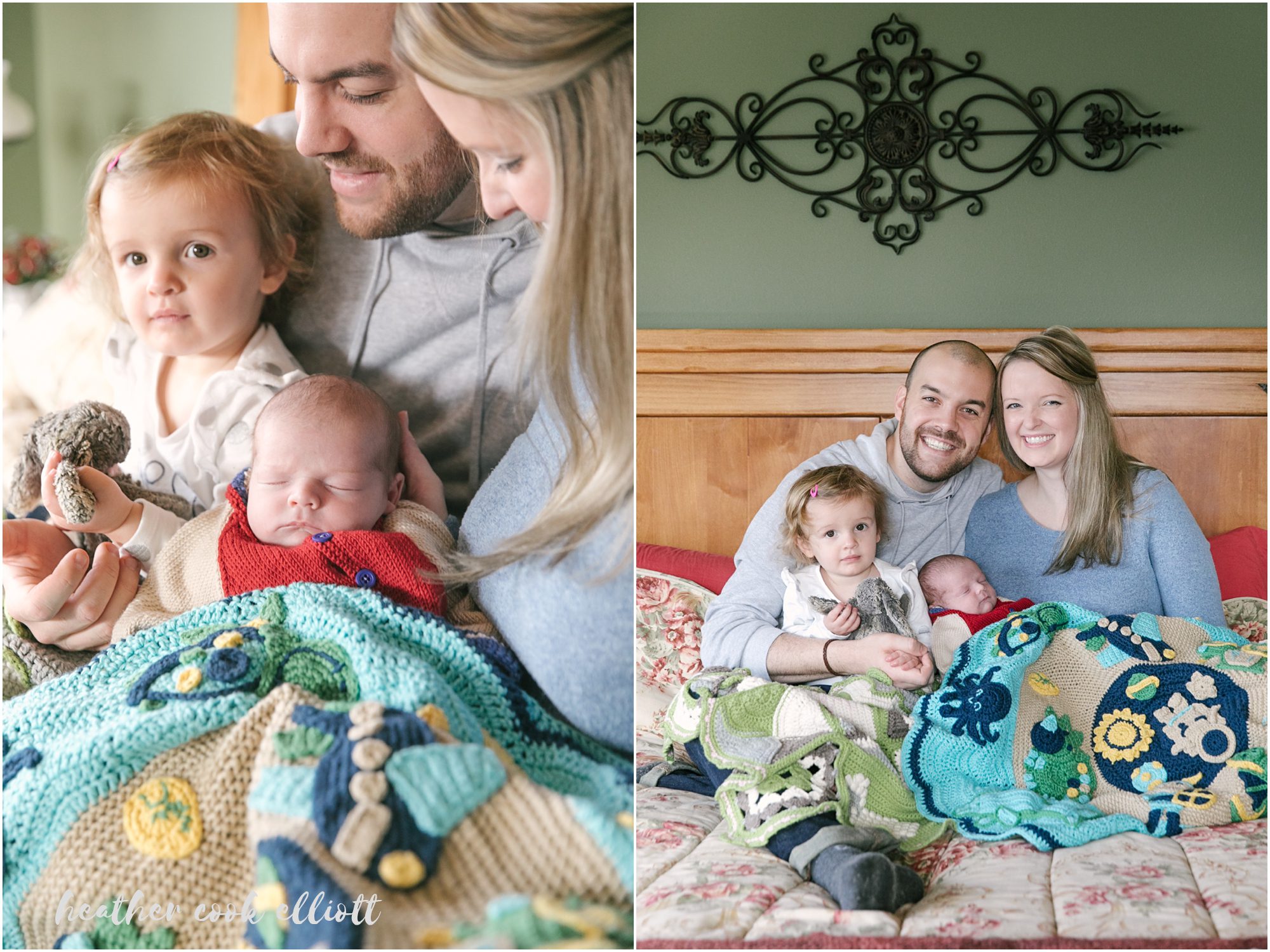 newborn photography at christmas