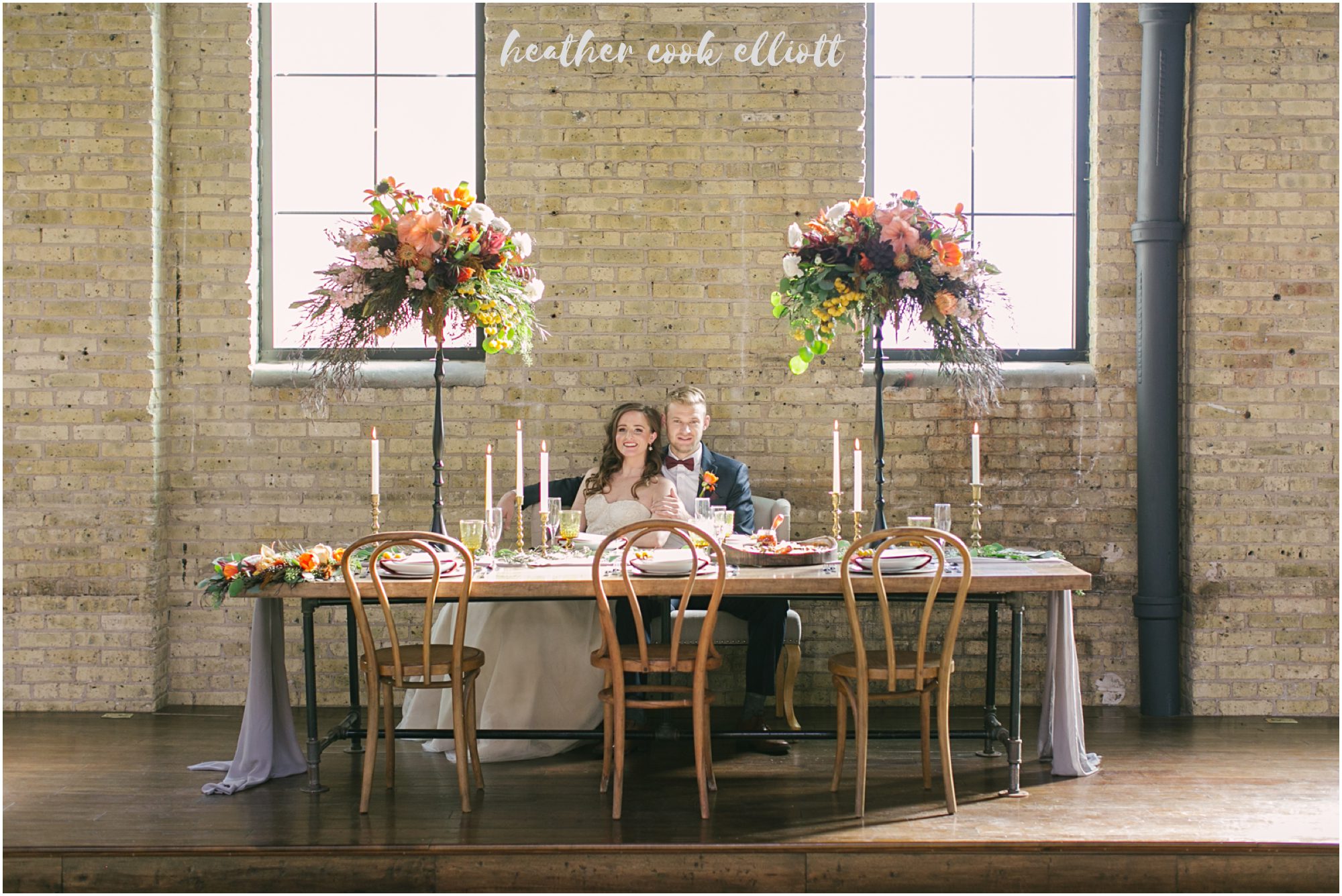 The Ivy House wedding with red dress
