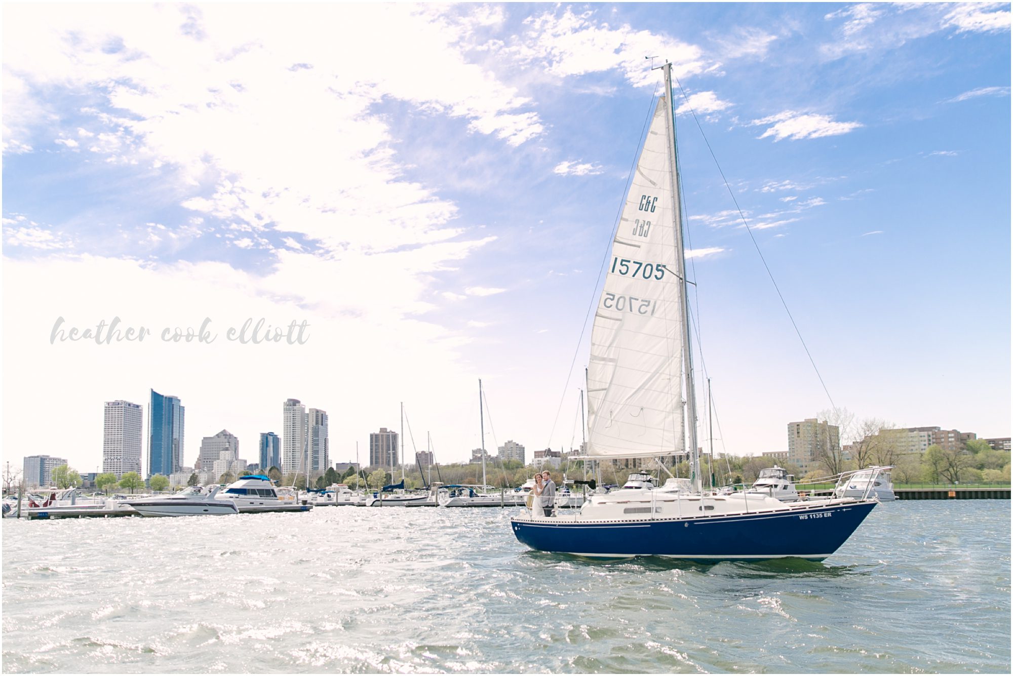romantic milwaukee spring wedding with sailboat