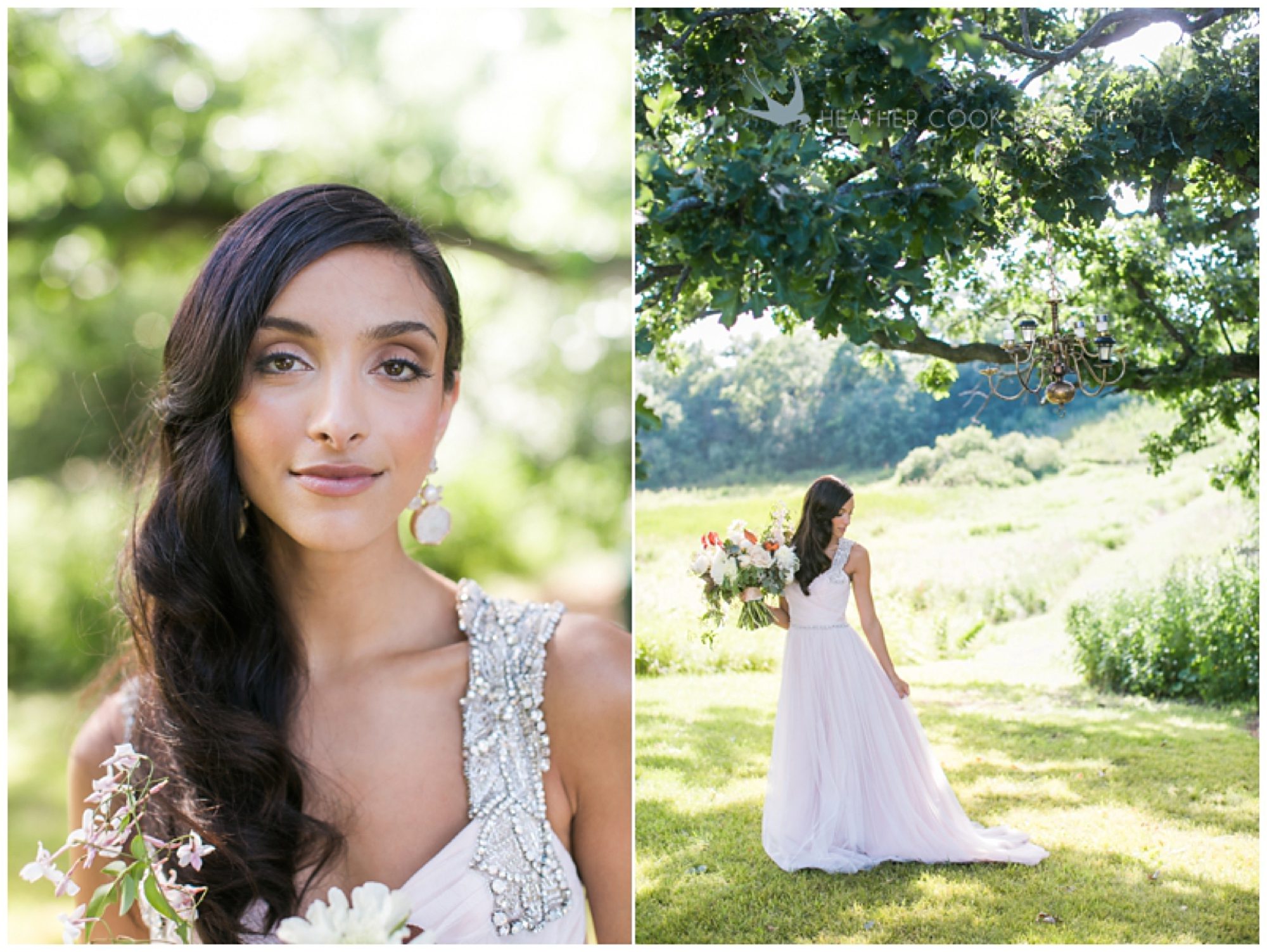 romantic wisconsin wedding photography in the woods at Rustic Manor 1848 emerald green details