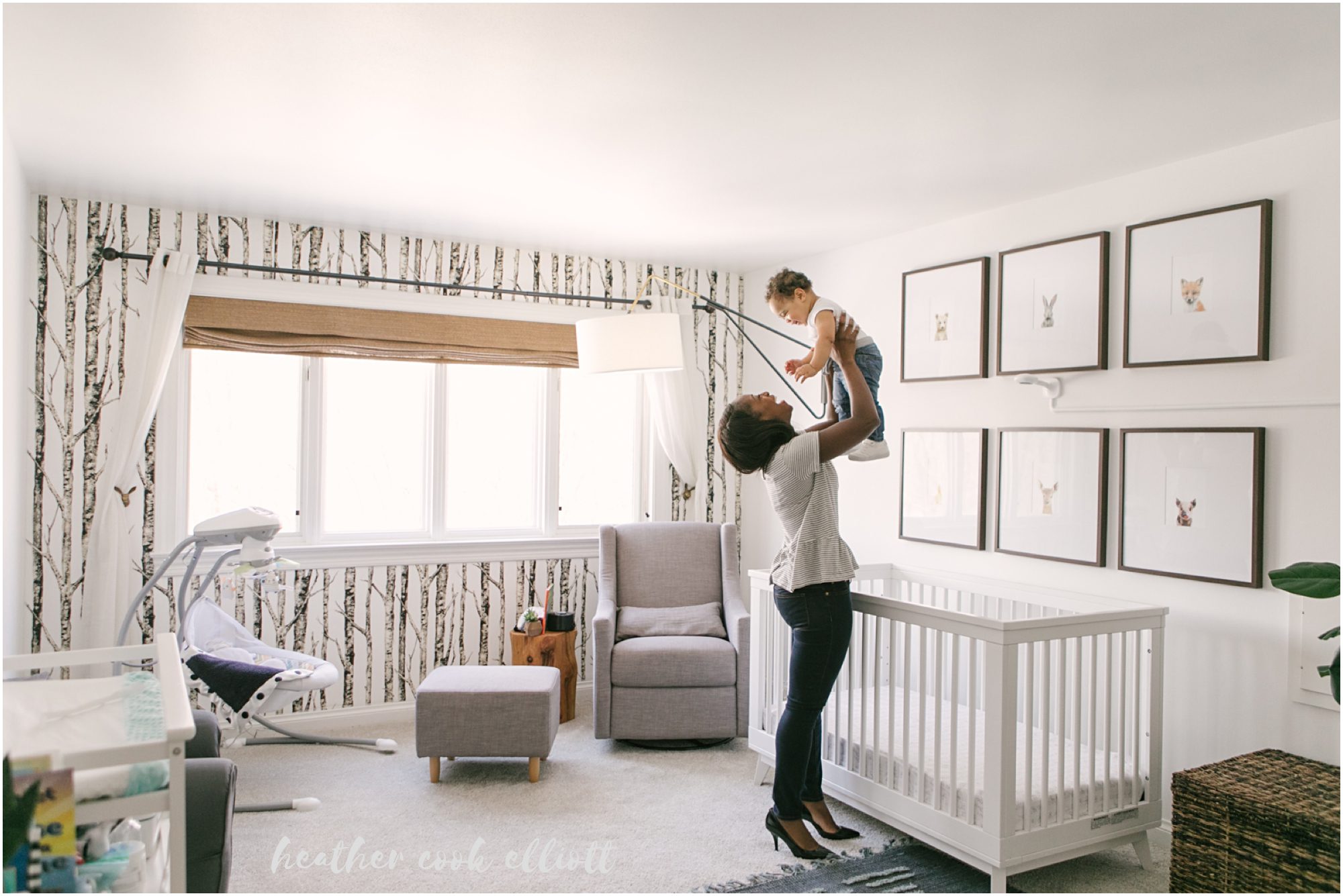 mequon family photographer at home in natural light