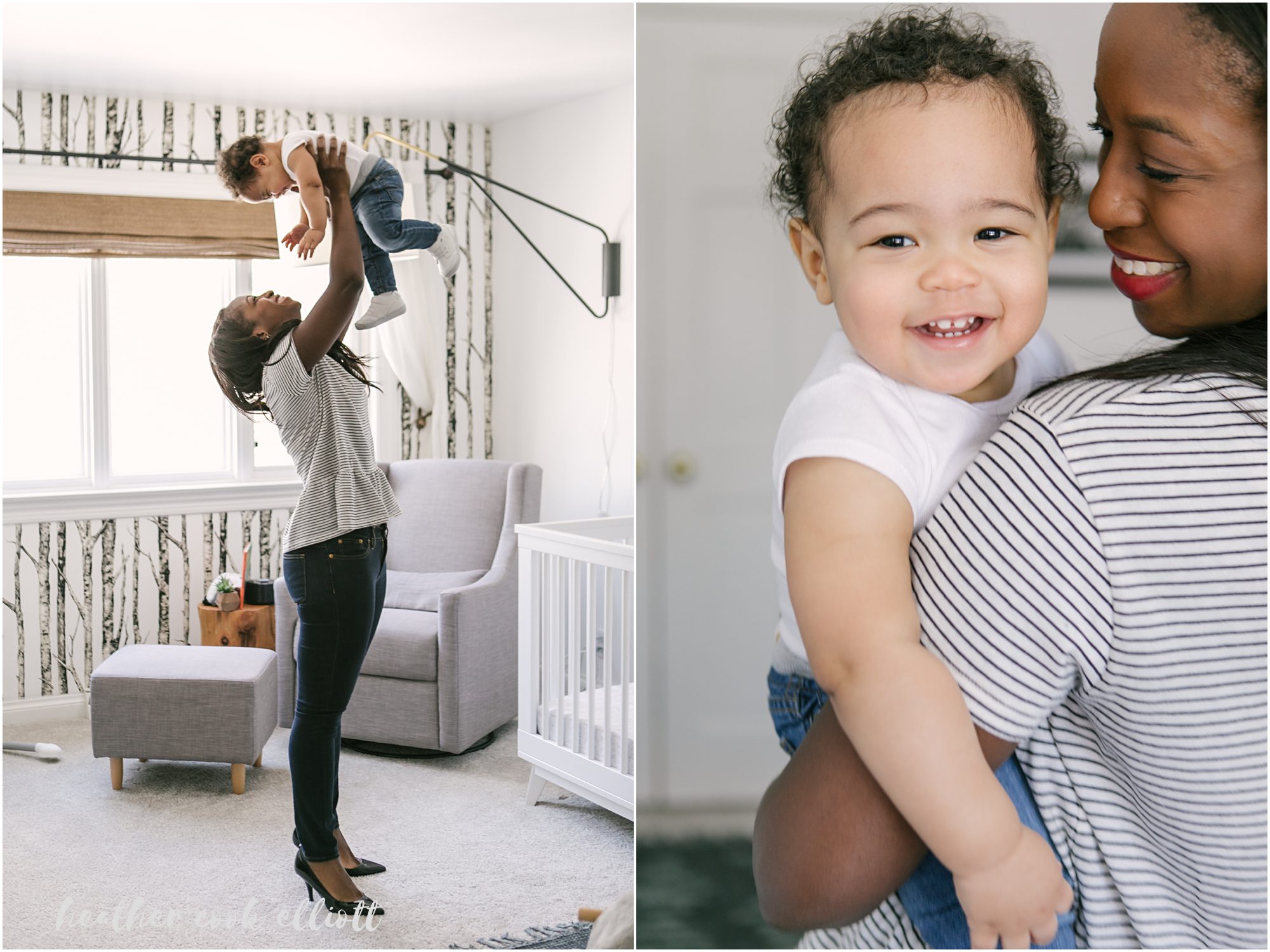 mequon family photographer at home in natural light