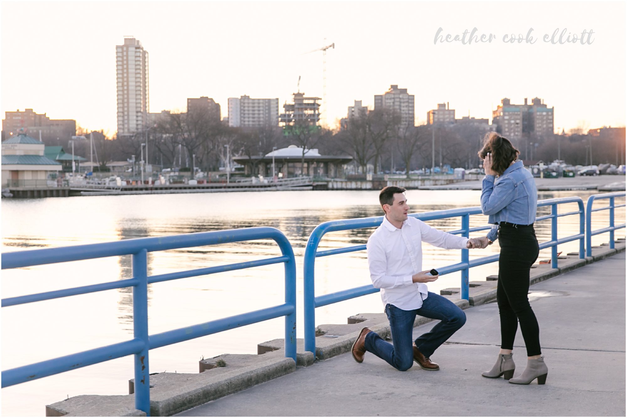 milwaukee lakefront proposal with fireworks