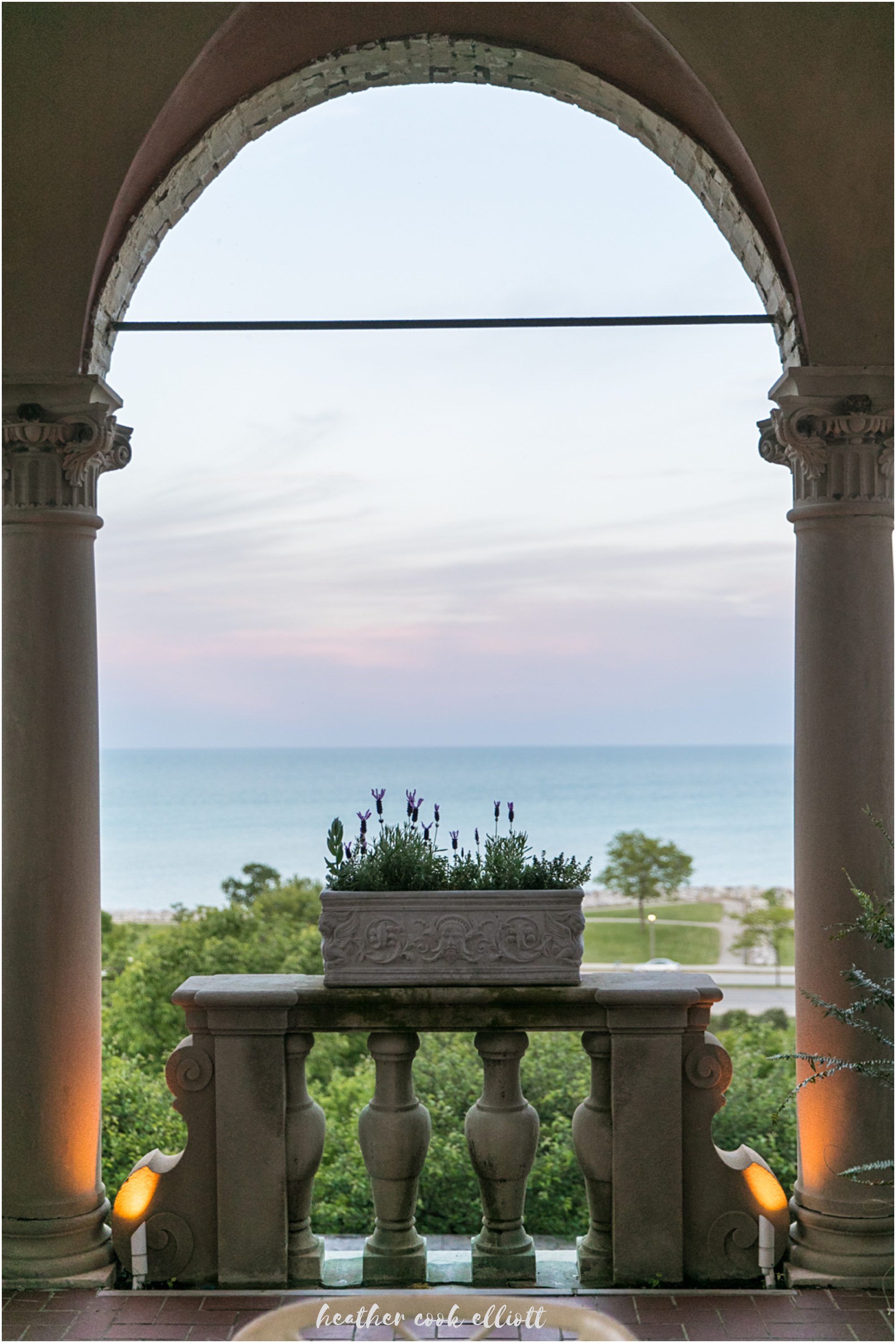villa terrace indian fusion mehendi lake michigan at sunset