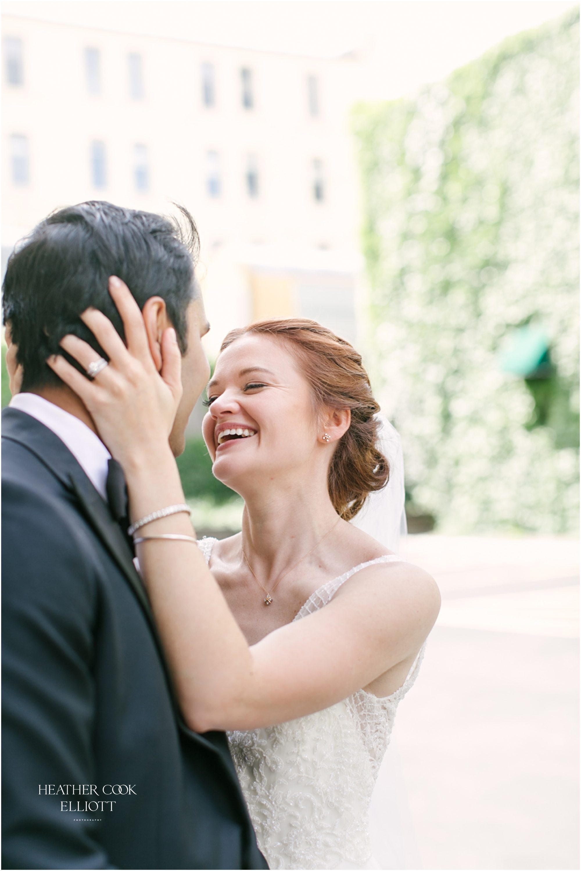 methodist hindu indian fusion wedding in third ward bridal party