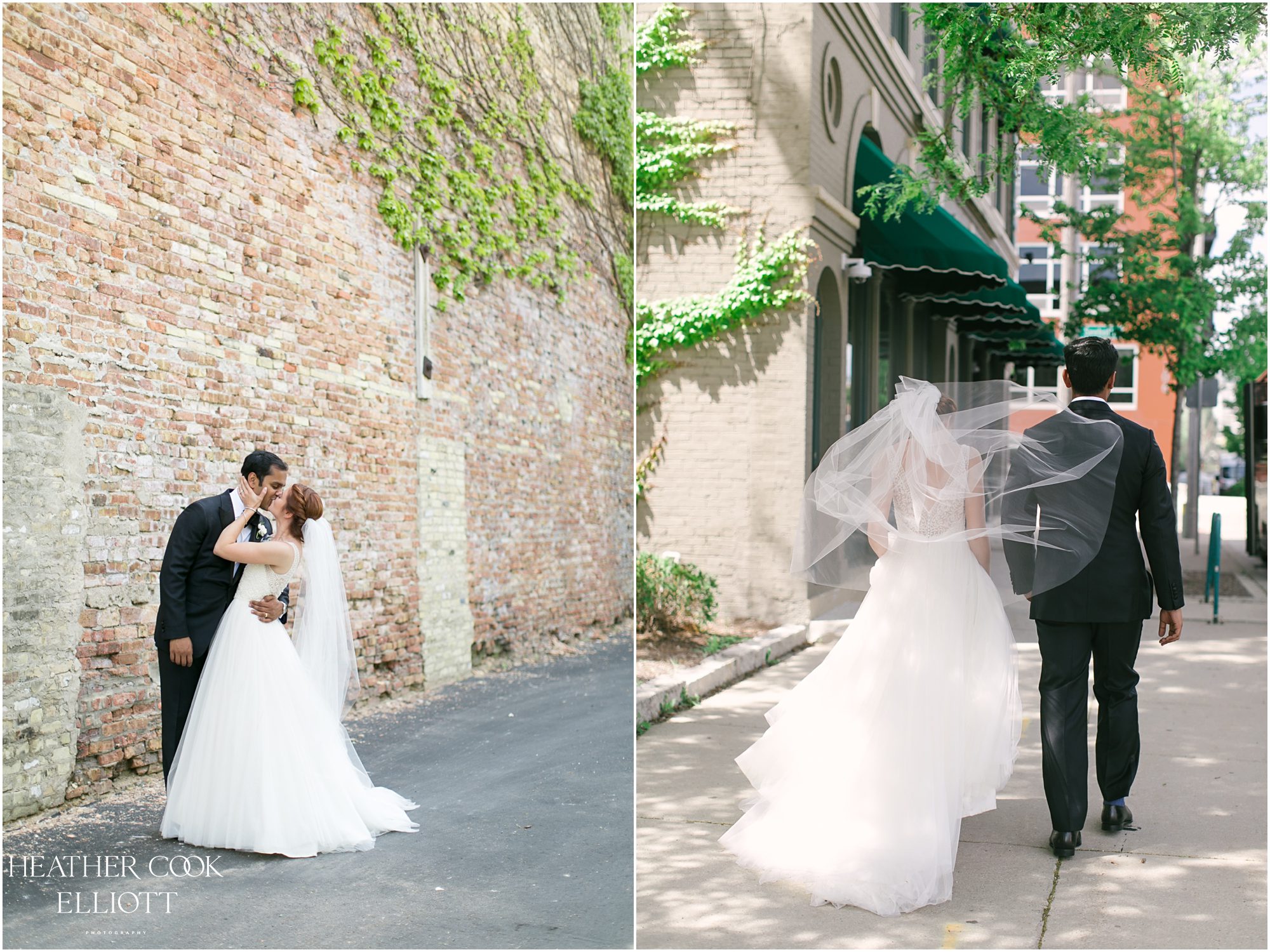 methodist hindu indian fusion wedding in third ward bridal party