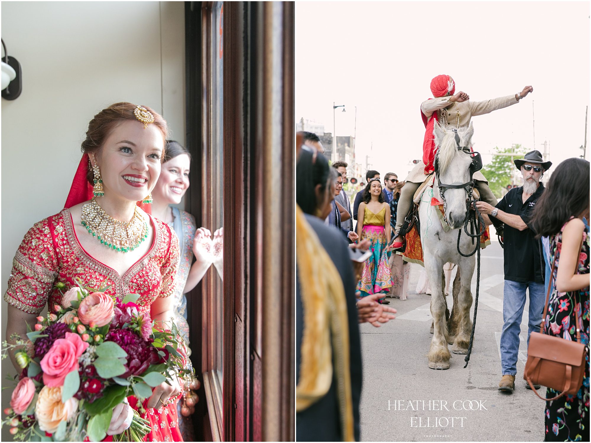 pritzlaff indian fusion wedding baraat