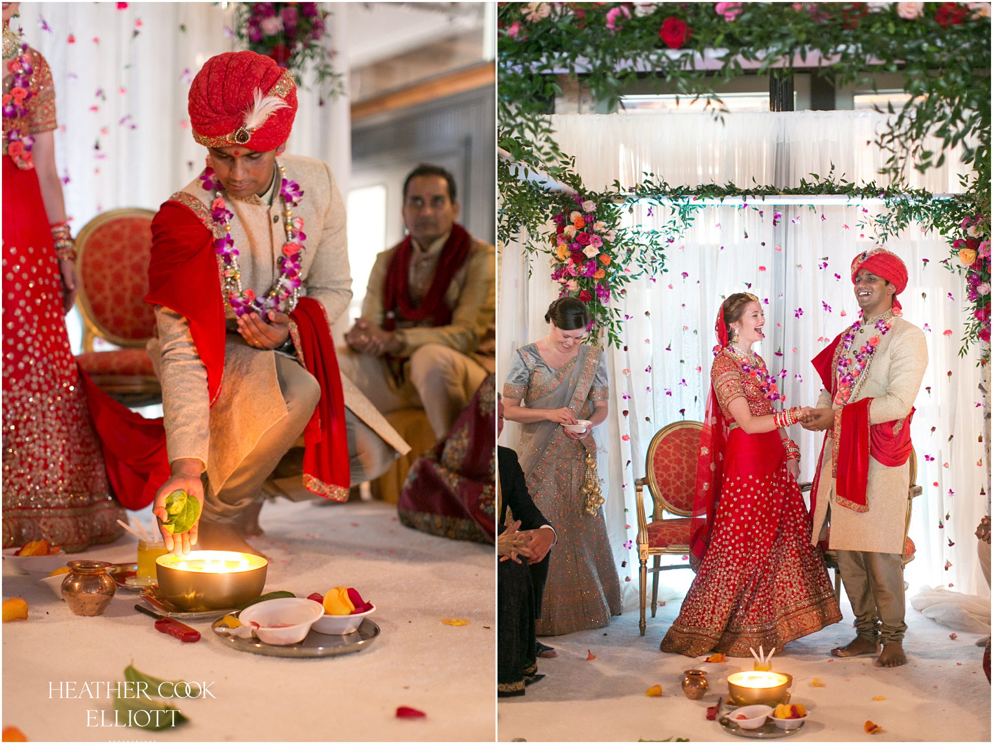 pritzlaff indian fusion wedding decor details