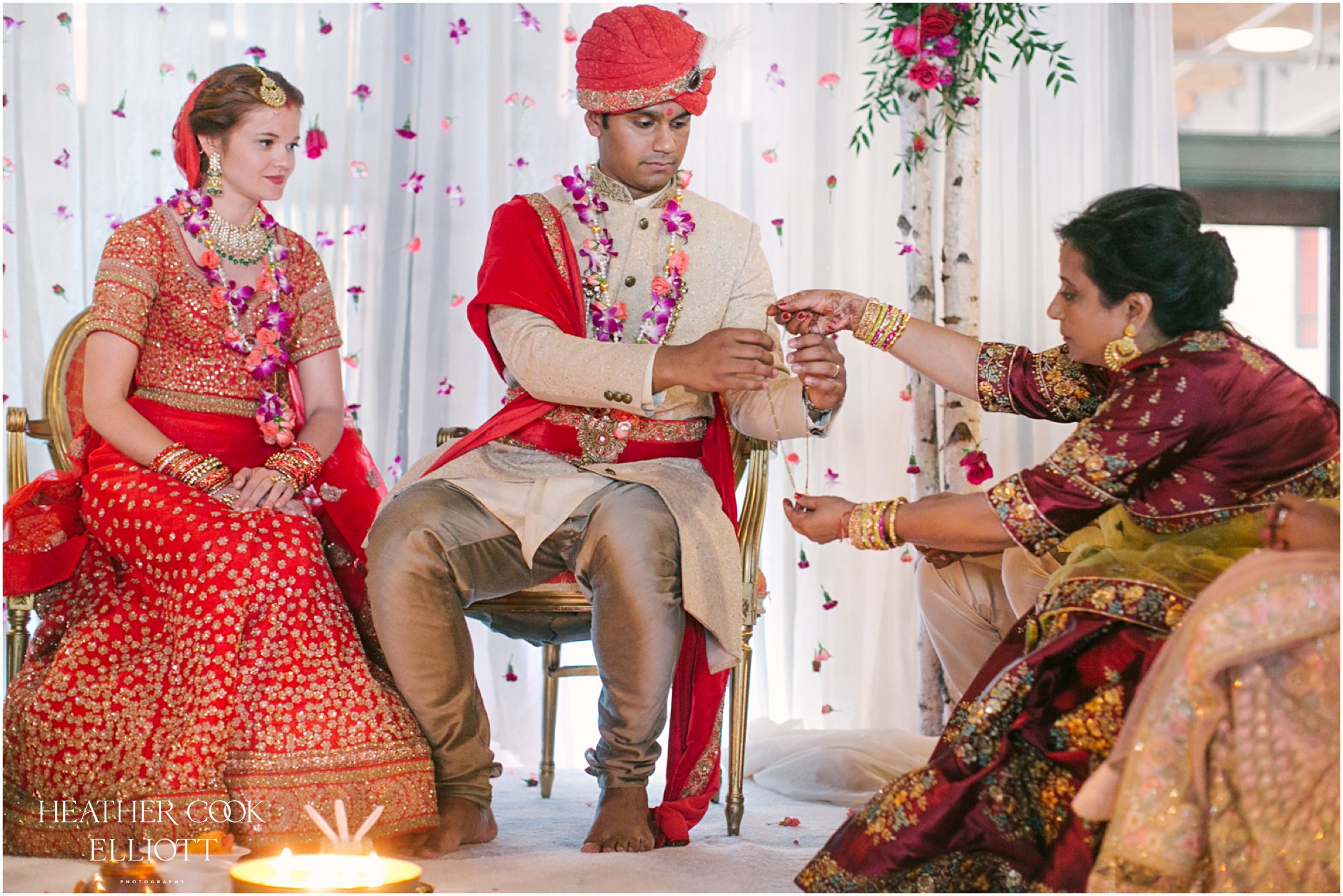 pritzlaff indian fusion wedding decor details