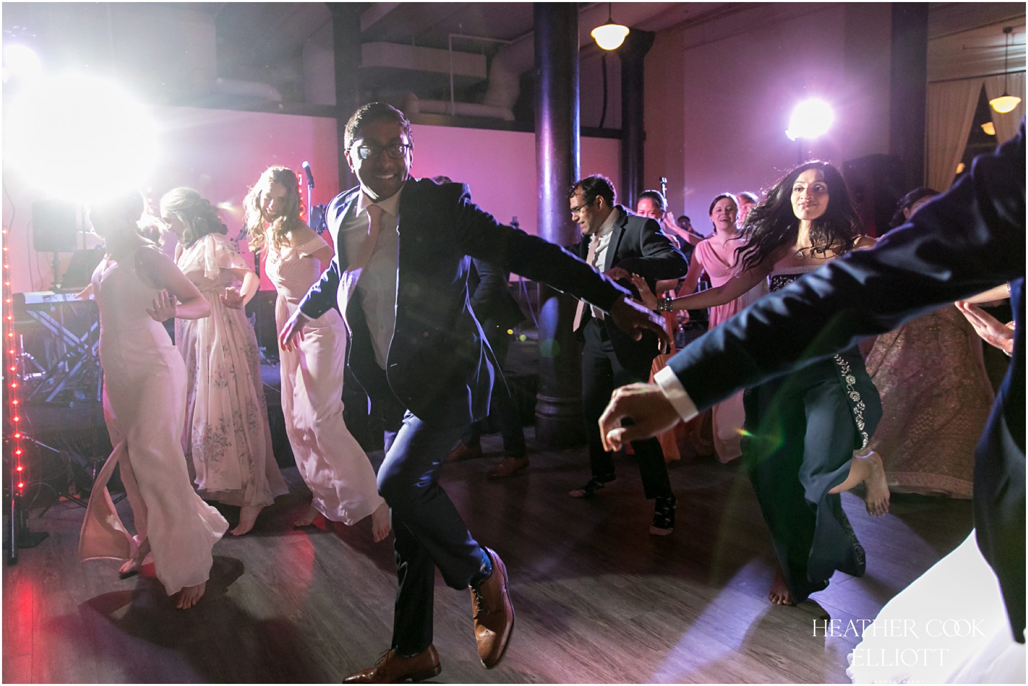 pritzlaff indian fusion wedding reception dancing