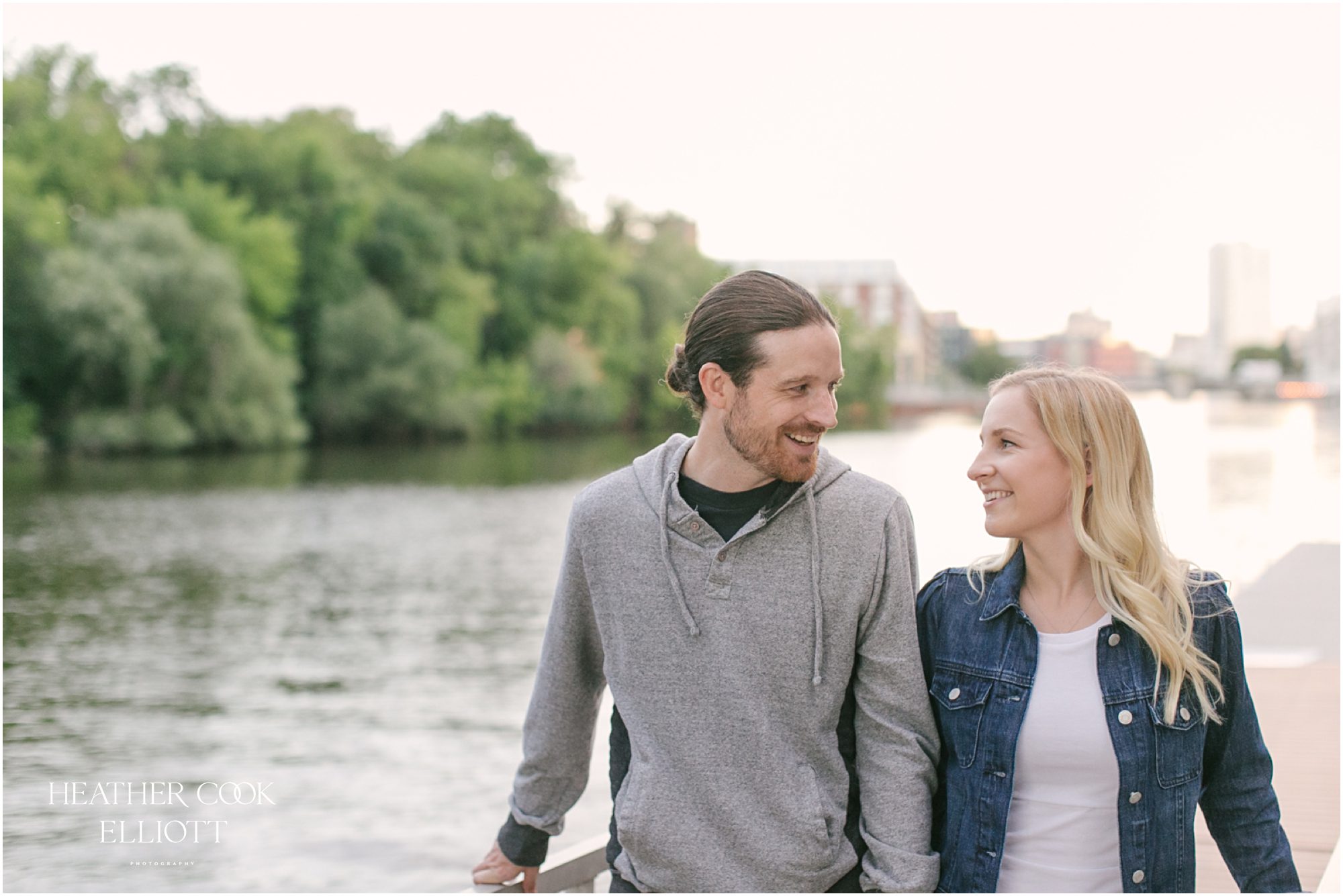 lakefront brewery engagement session