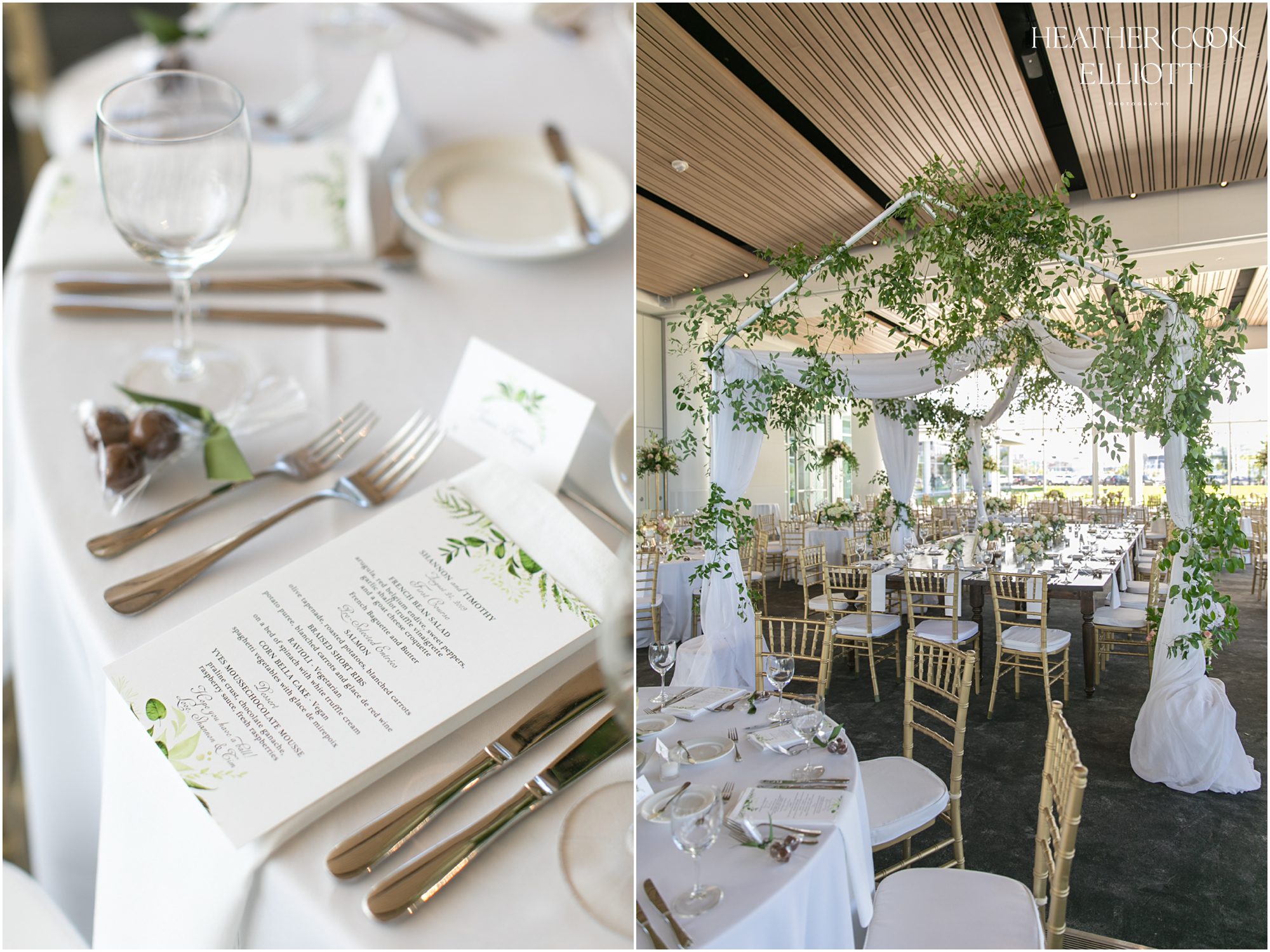 discovery world wedding pavilion details and florals
