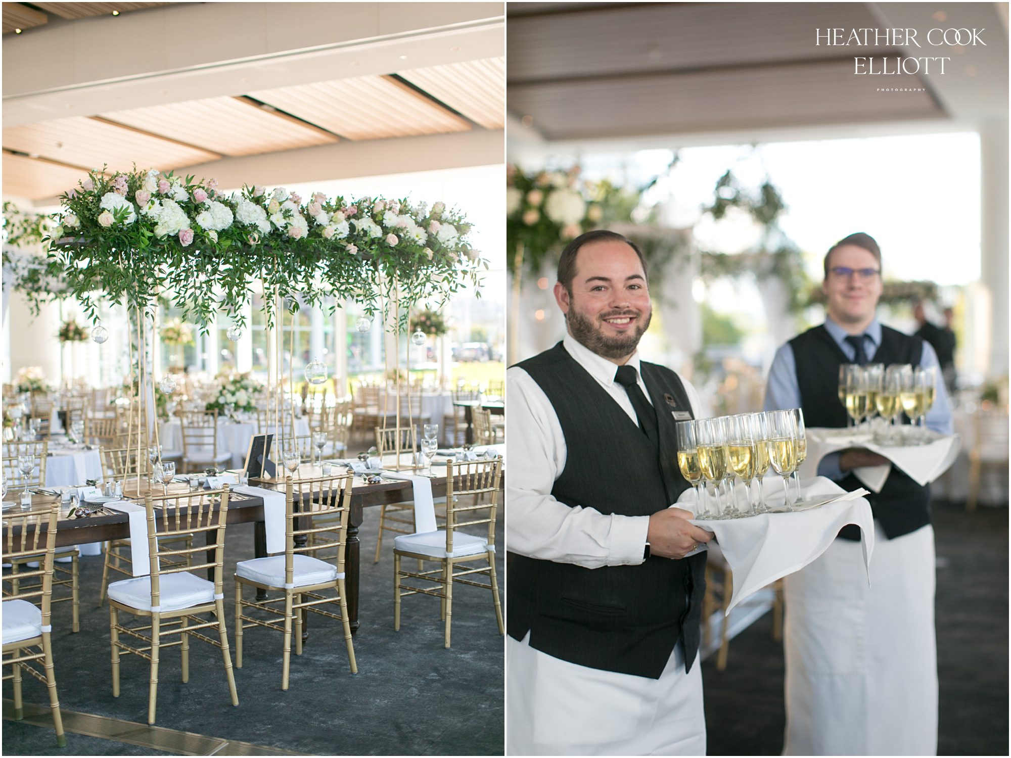 discovery world wedding pavilion details and florals