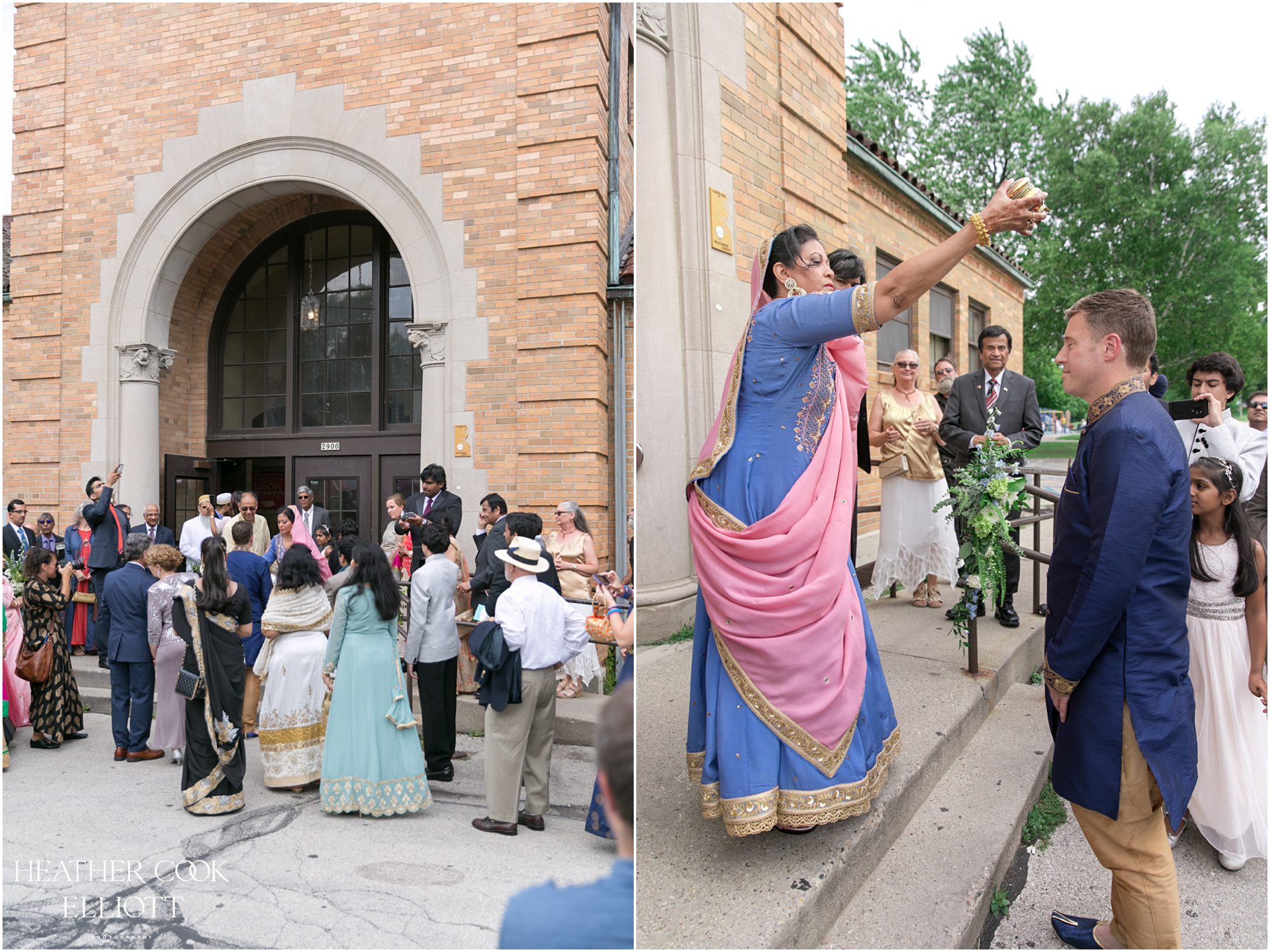 firefighter baraat fusion wedding