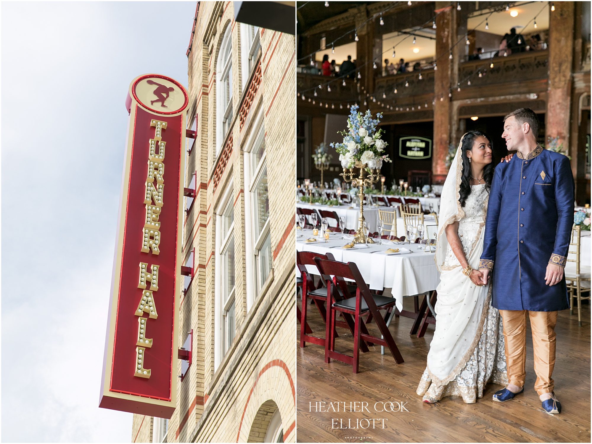 turner hall deer district indian fusion wedding reception