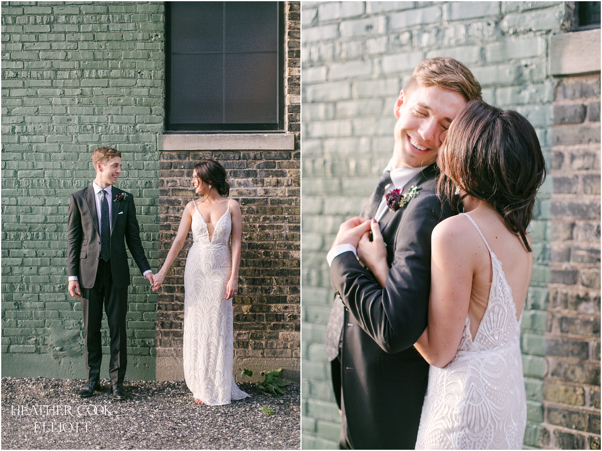 romantic sunset wedding photography at the ivy house