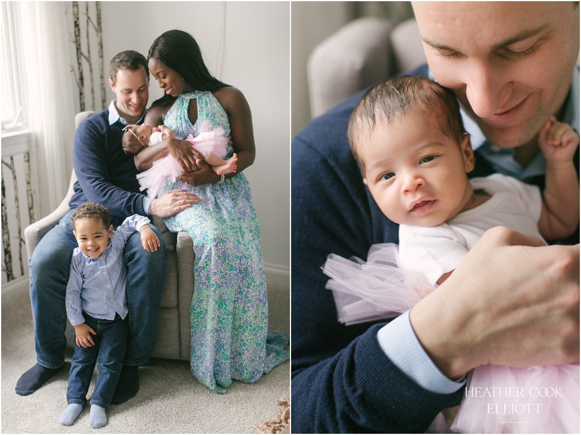 documentary style newborn at home photography